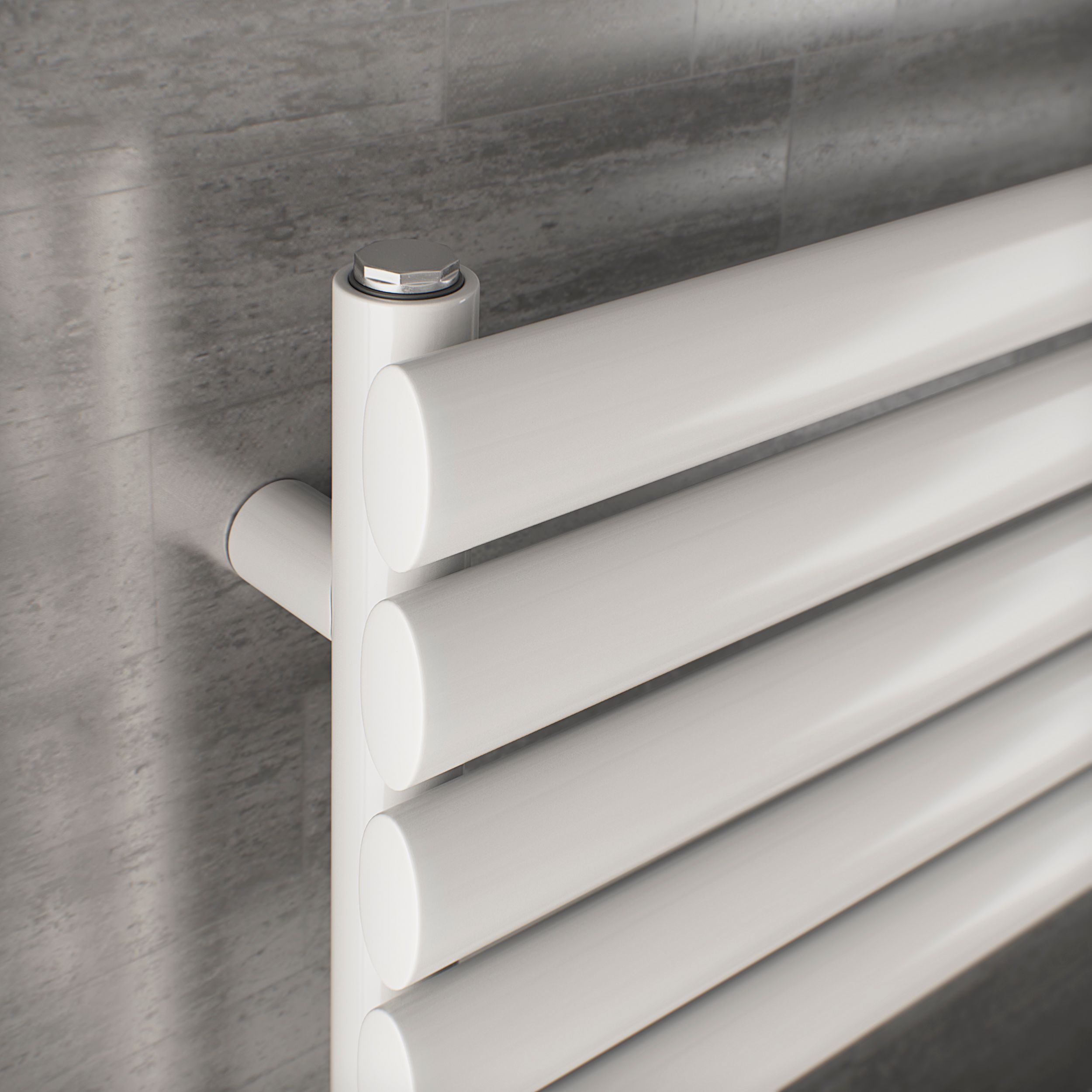 Ximax Nestor White Towel warmer (W)600mm x (H)1512mm