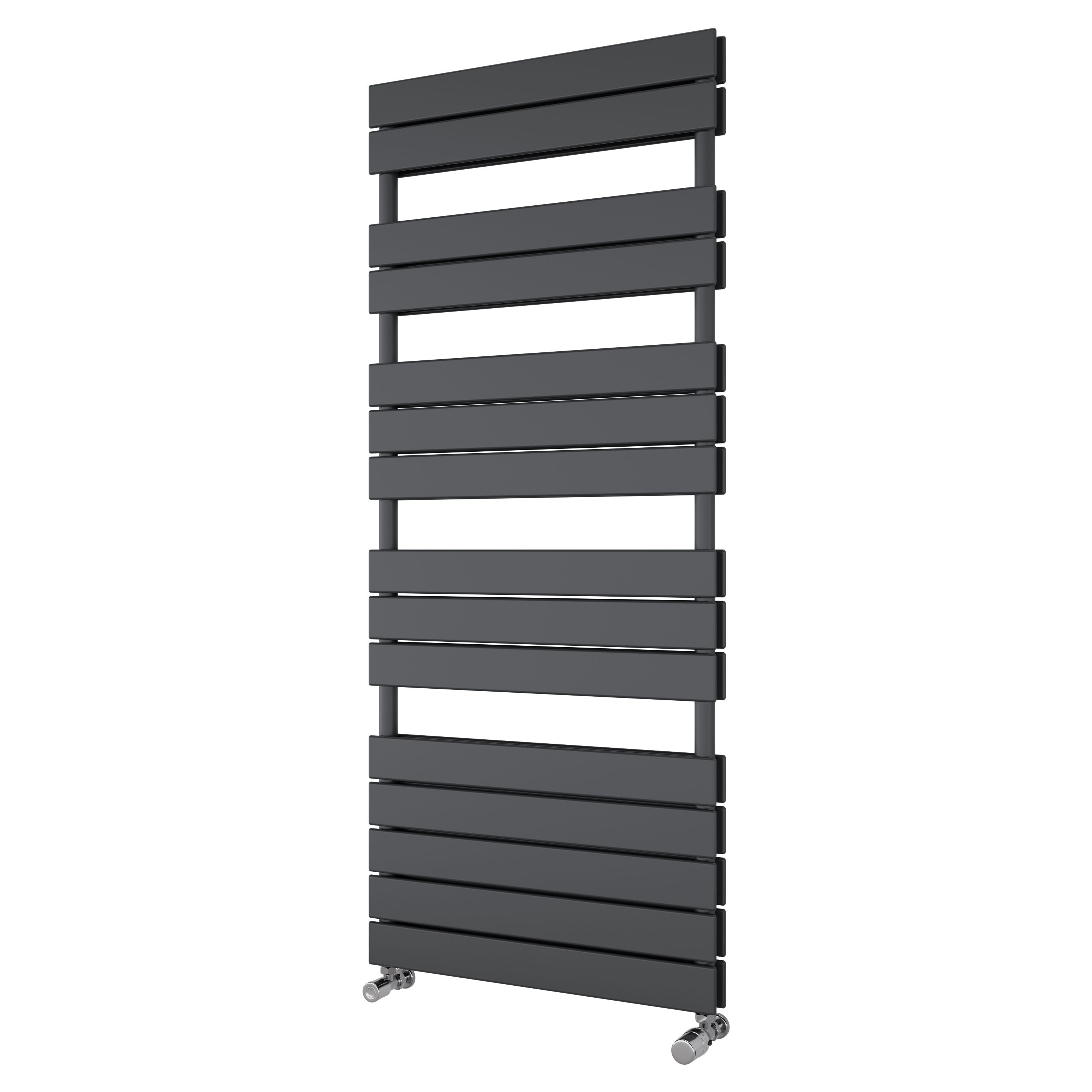Ximax P2 Duplex, Anthracite Vertical Flat Towel radiator (W)600mm x (H)1420mm