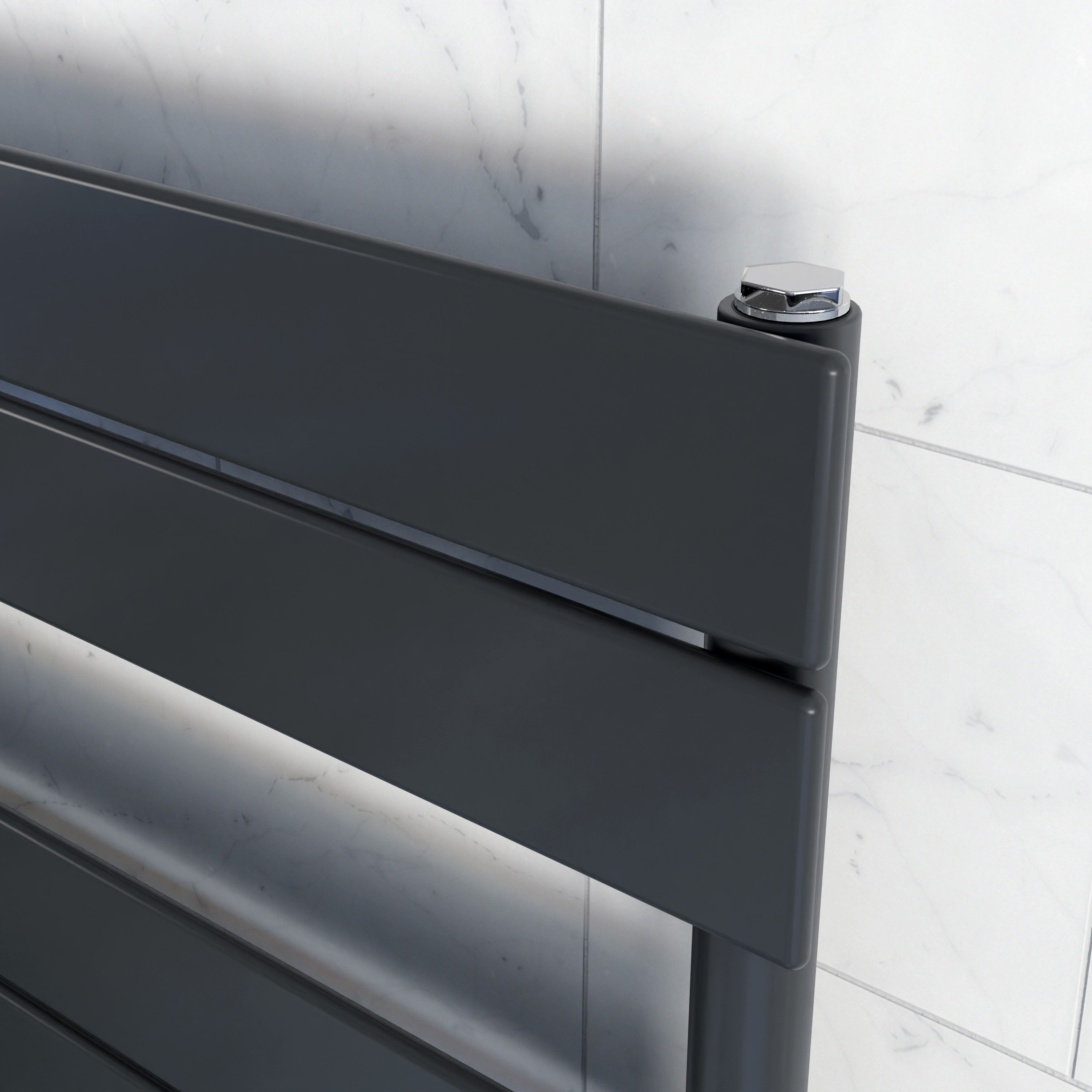 Ximax P2 Satin anthracite Vertical Designer Radiator, (W)500mm x (H)970mm