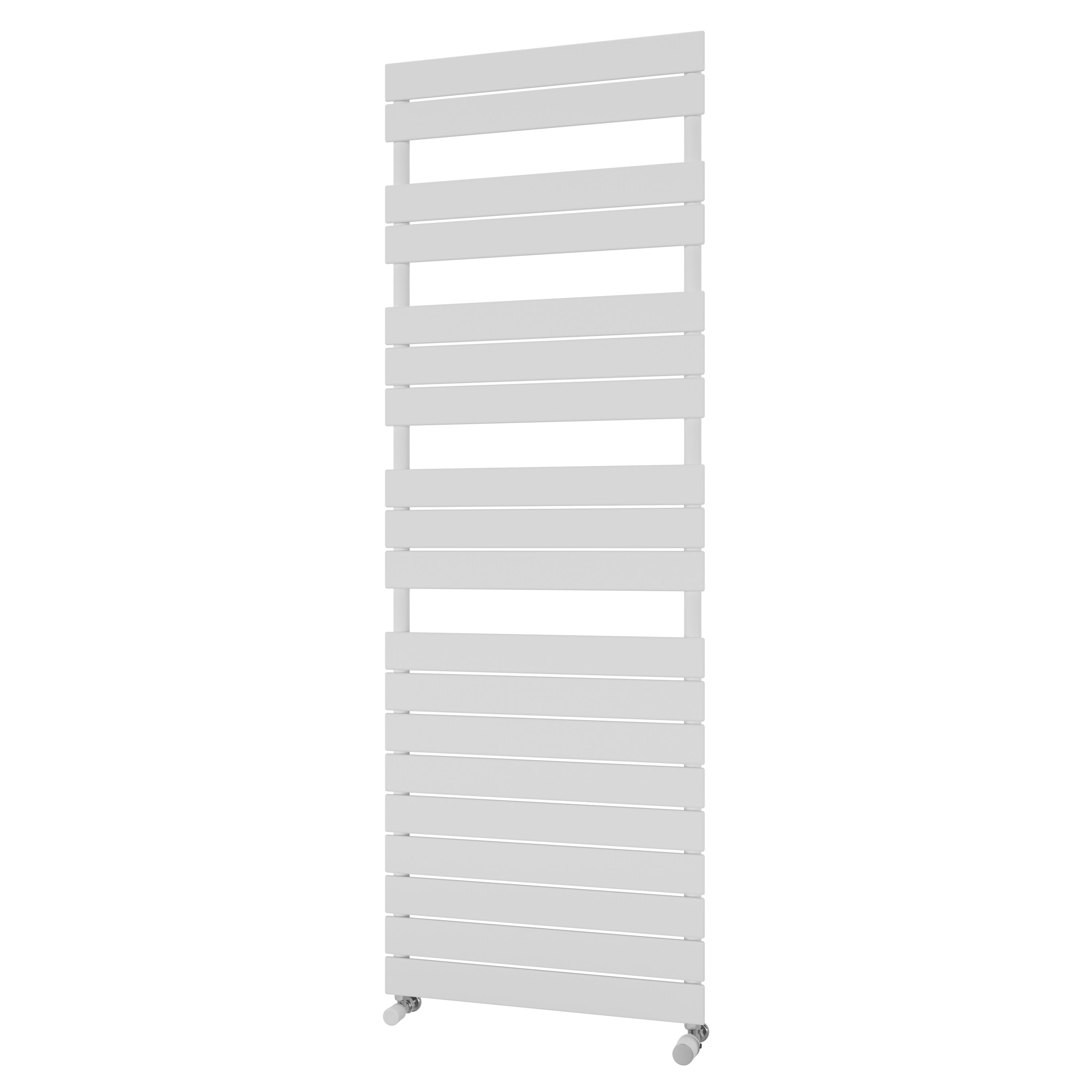 Ximax P2 Satin white Vertical Designer towel warmer Radiator, (W)600mm x (H)1720mm