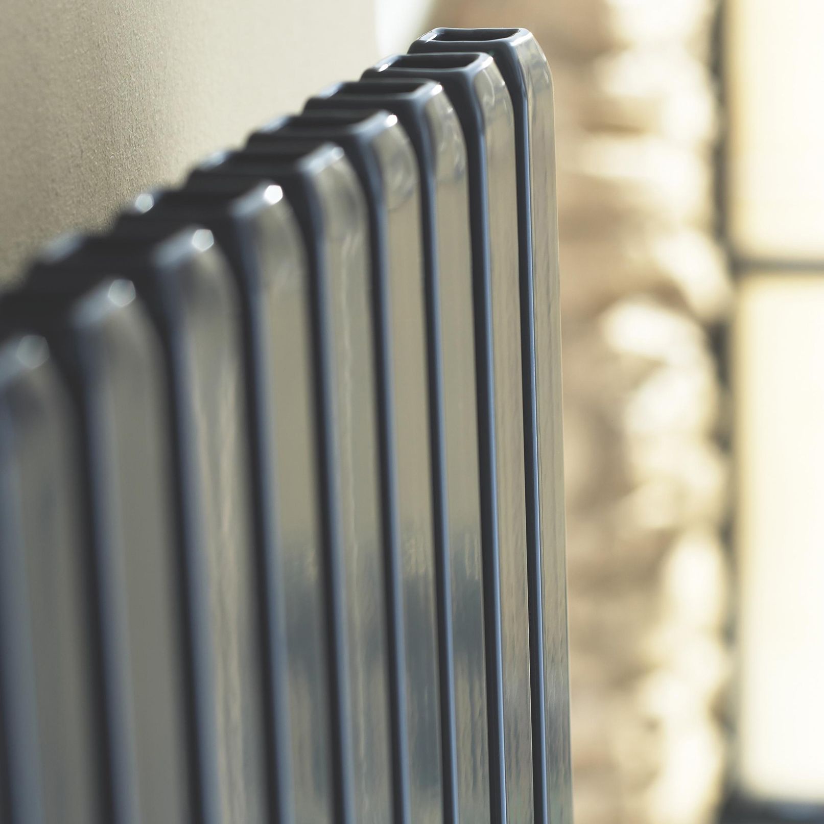 Ximax Supra Square Anthracite Vertical Designer Radiator, (W)550mm x (H)1800mm
