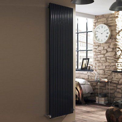 Ximax Supra Square Anthracite Vertical Radiator, (W)470mm x (H)1800mm