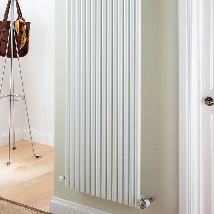Ximax Supra White Vertical Designer Radiator, (W)550mm x (H)1800mm