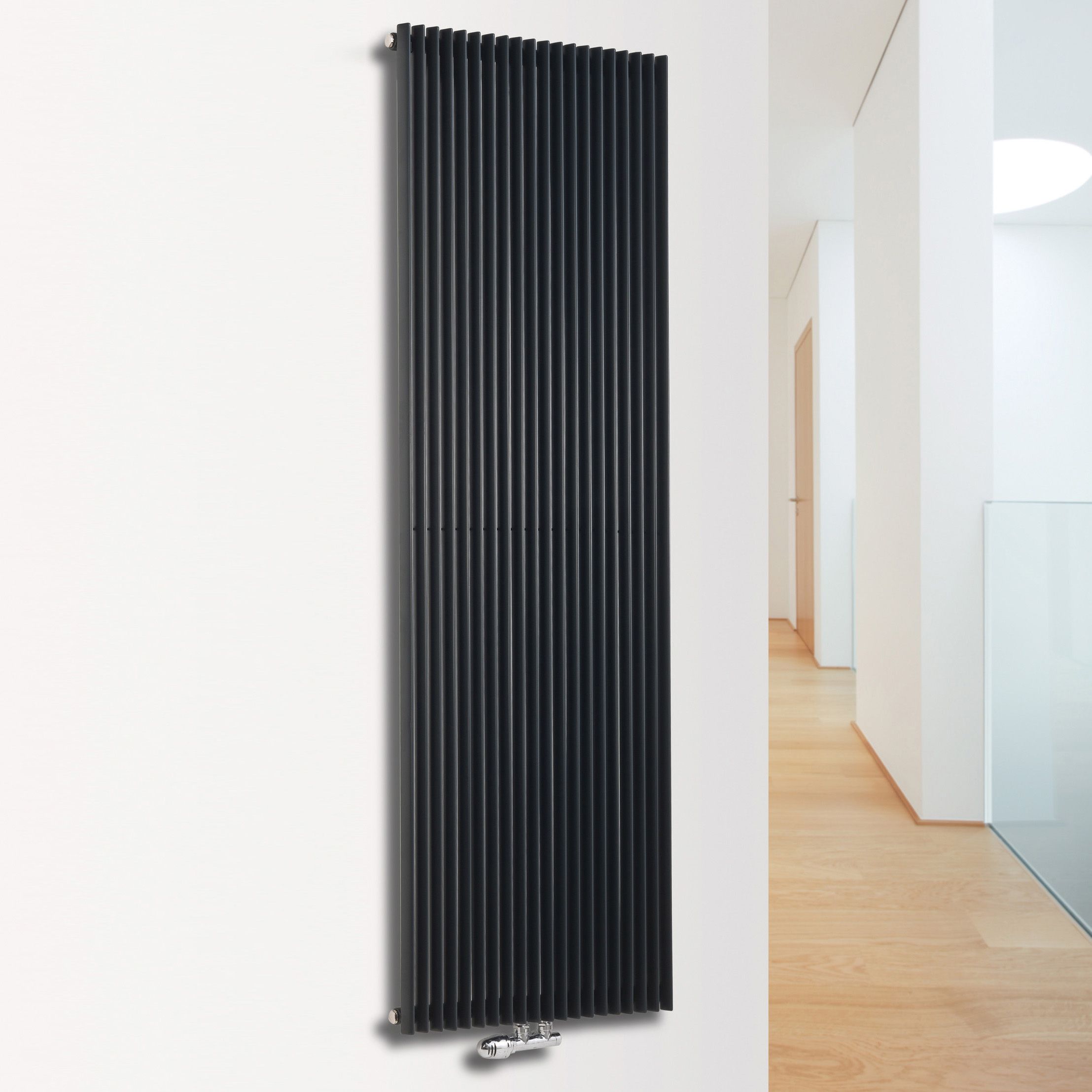 Ximax Triton Anthracite Vertical Designer Radiator, (W)300mm x (H)1800mm