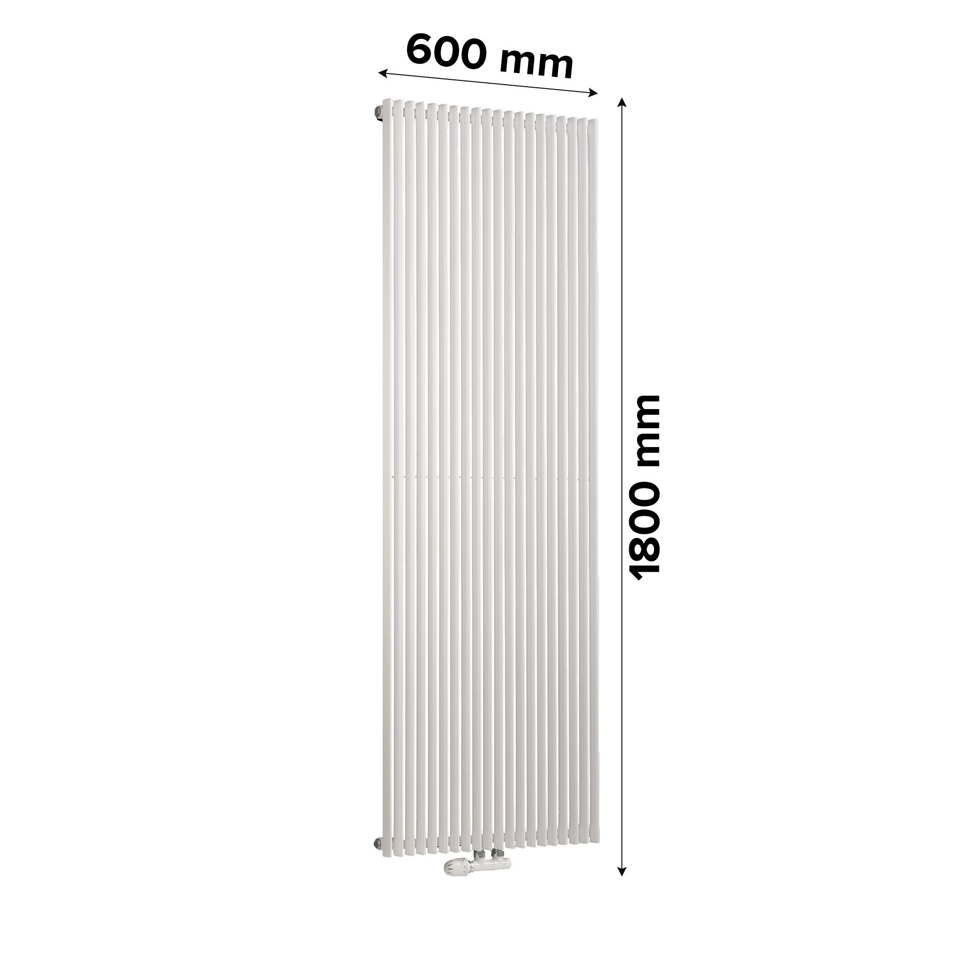 Ximax Triton Anthracite Vertical Designer Radiator, (W)600mm x (H)1800mm