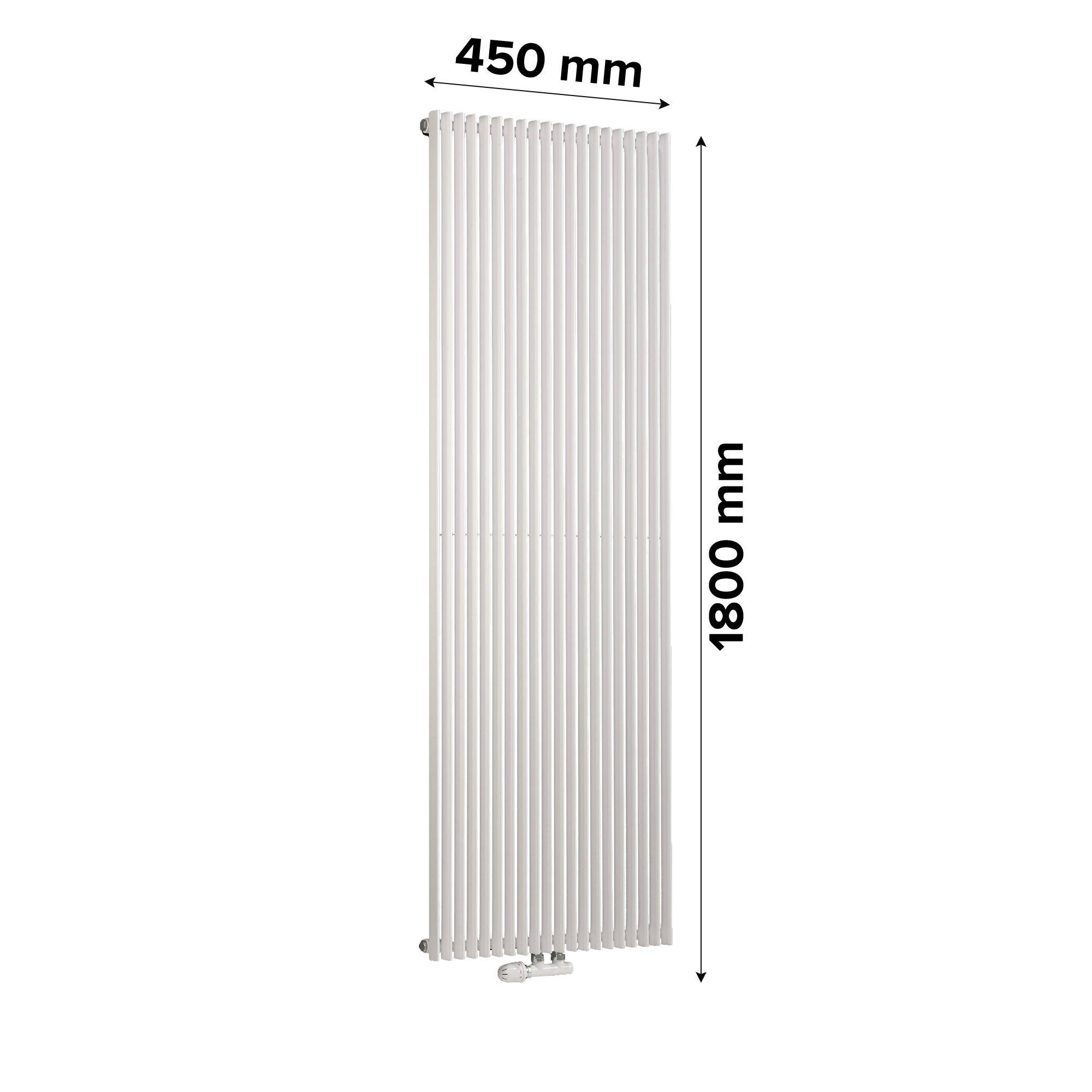 Ximax Triton White Vertical Designer Radiator, (W)450mm x (H)1800mm
