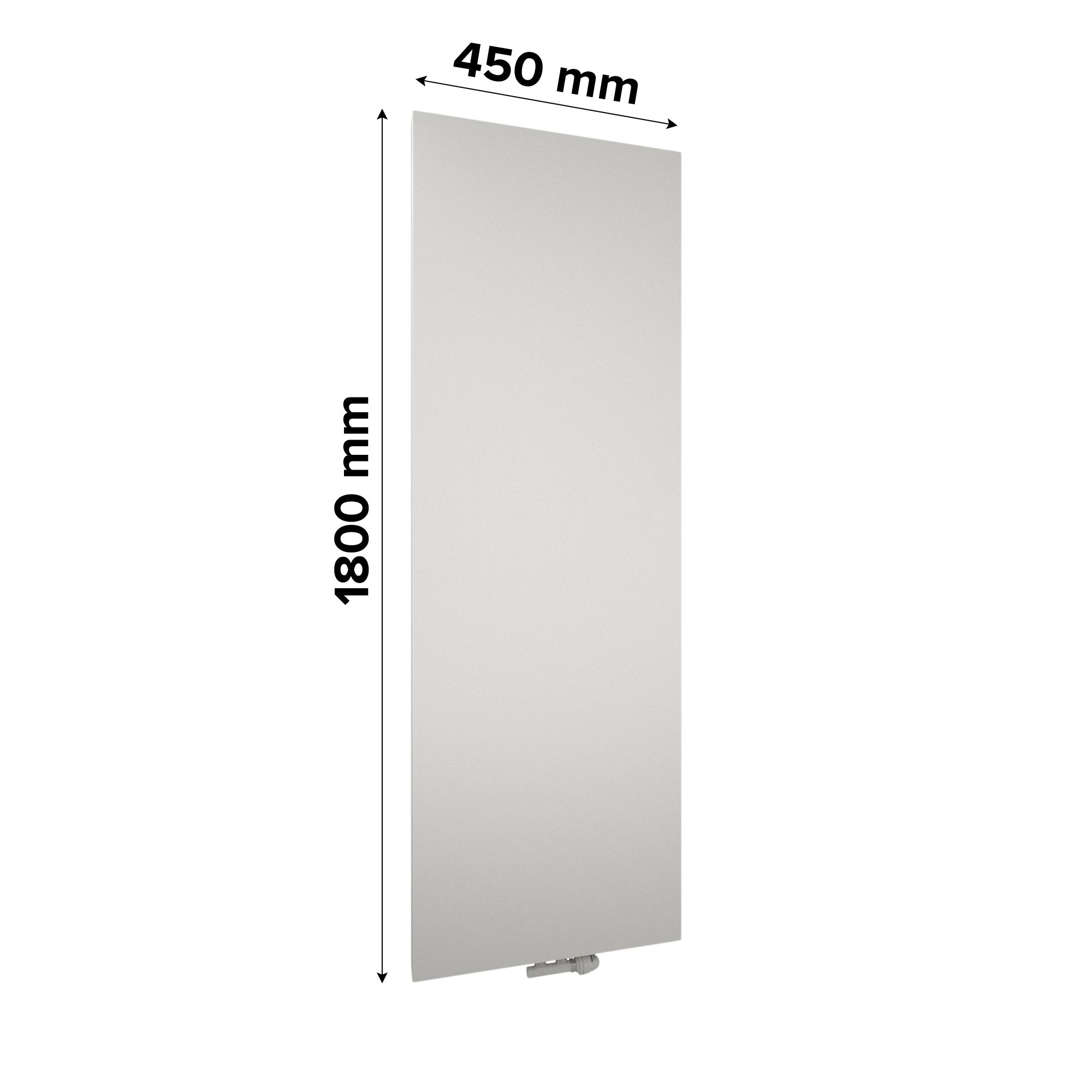 Ximax Vertiplan Duplex White Vertical Designer Radiator, (W)450mm x (H)1800mm