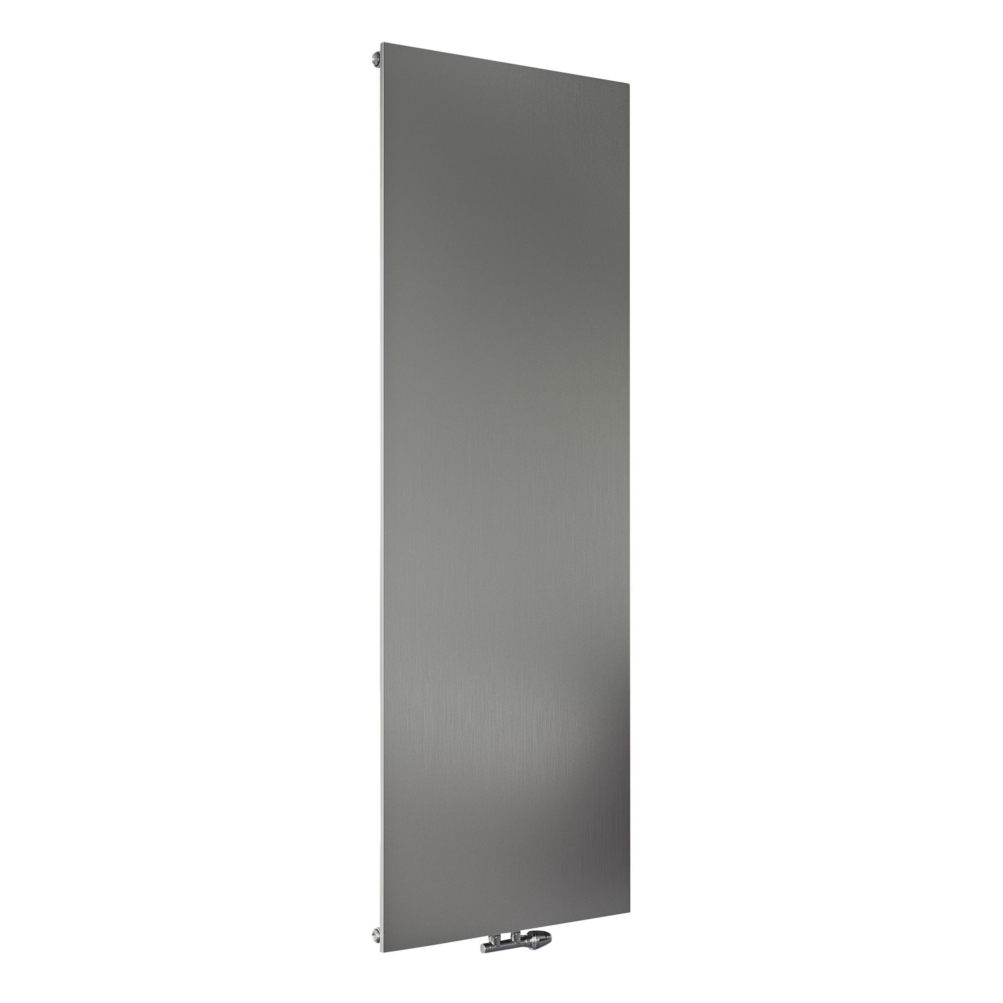Ximax Vertiplan Silver effect Vertical Designer Radiator, (W)445mm x (H)1800mm