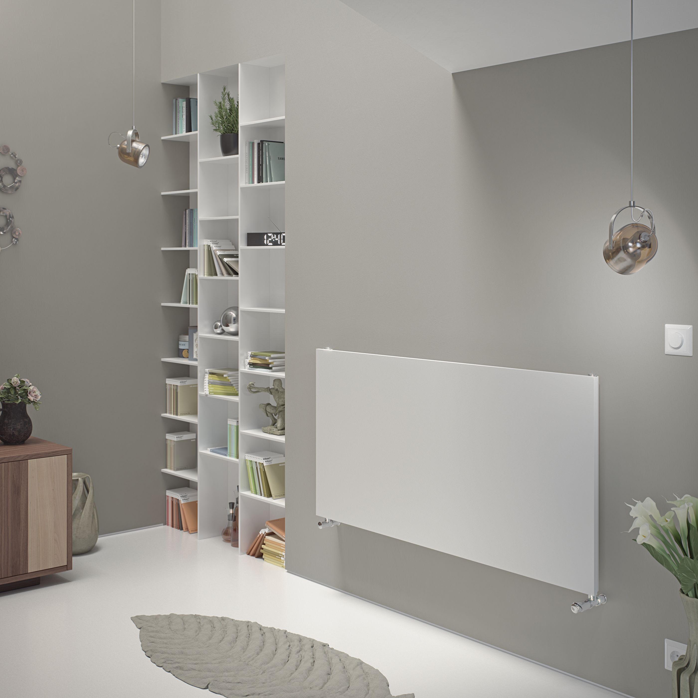 Ximax Vertiplan White Horizontal Designer Radiator, (W)445mm x (H)1500mm