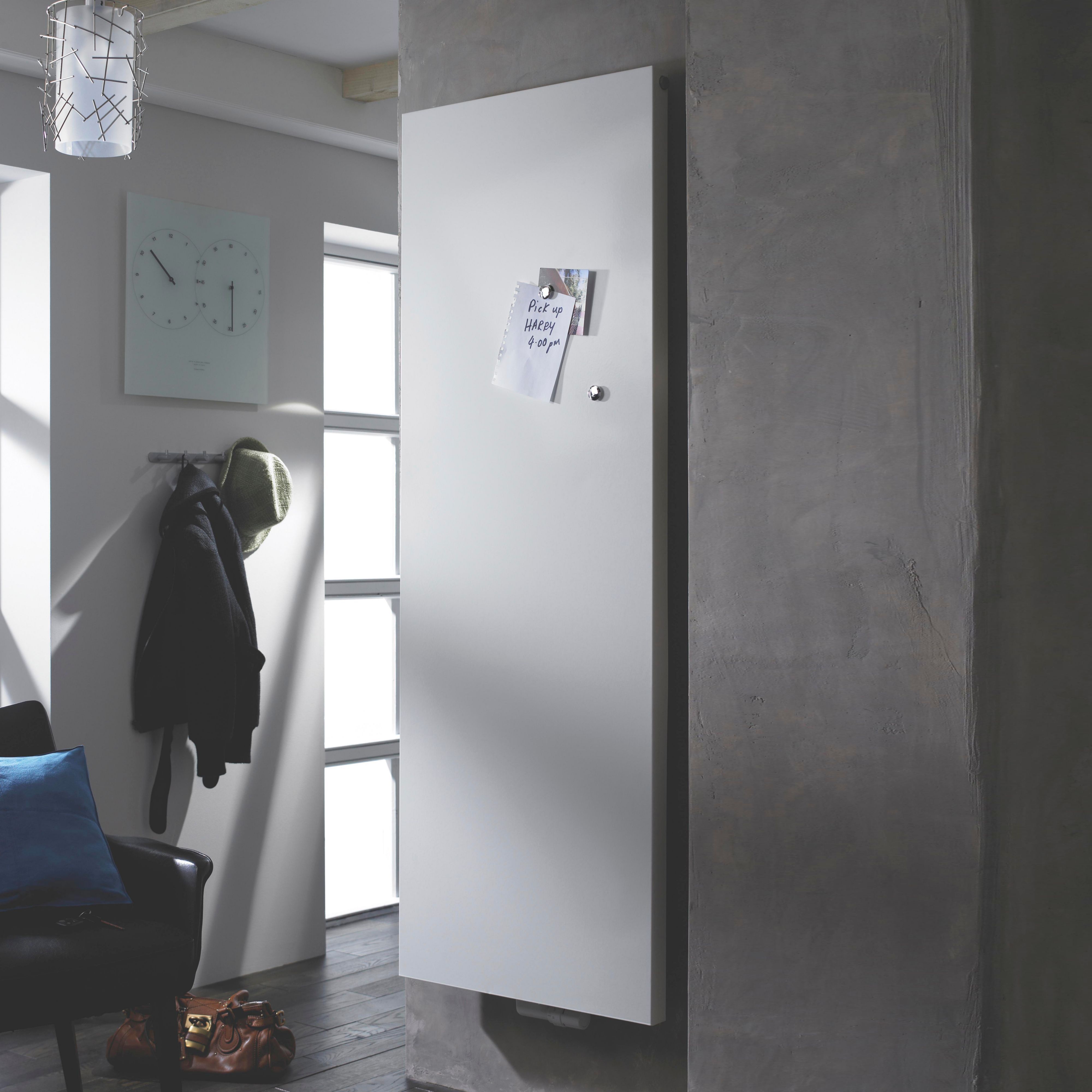 Ximax Vertiplan White Vertical Designer Radiator, (W)450mm x (H)1800mm