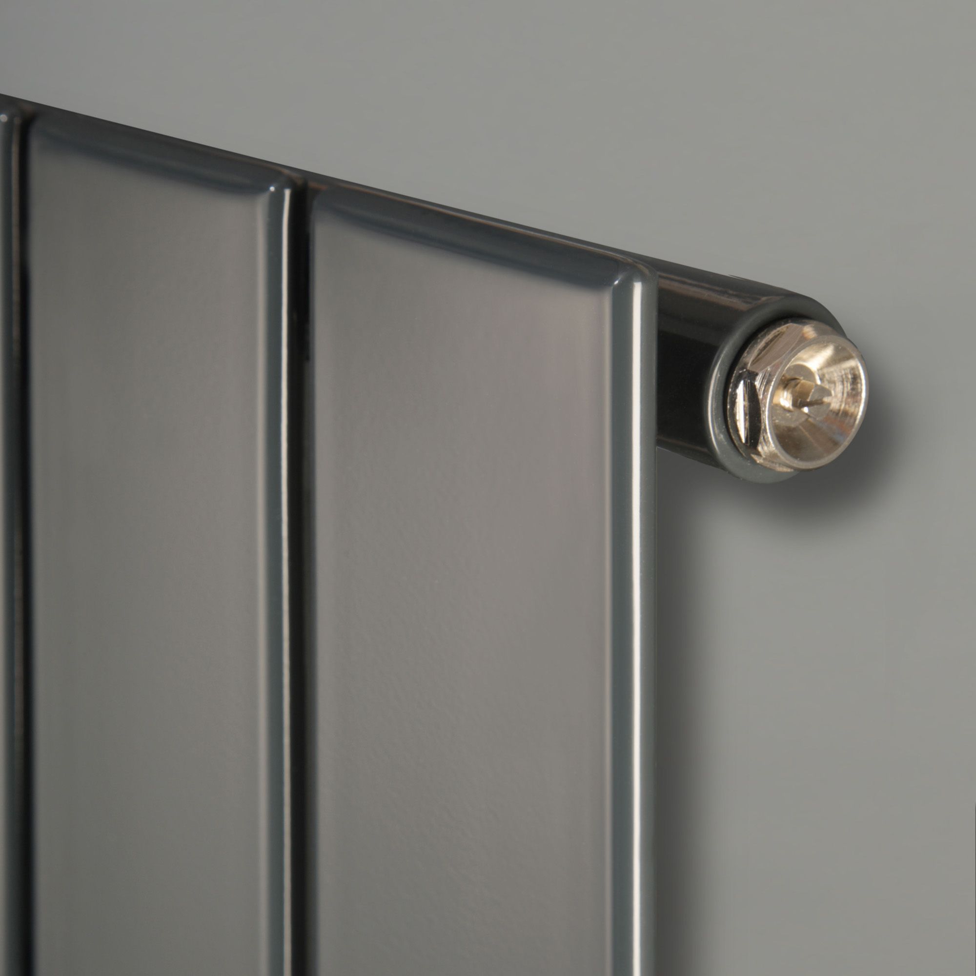 Ximax Vertirad Anthracite Horizontal or vertical Designer Radiator, (W)445mm x (H)1500mm