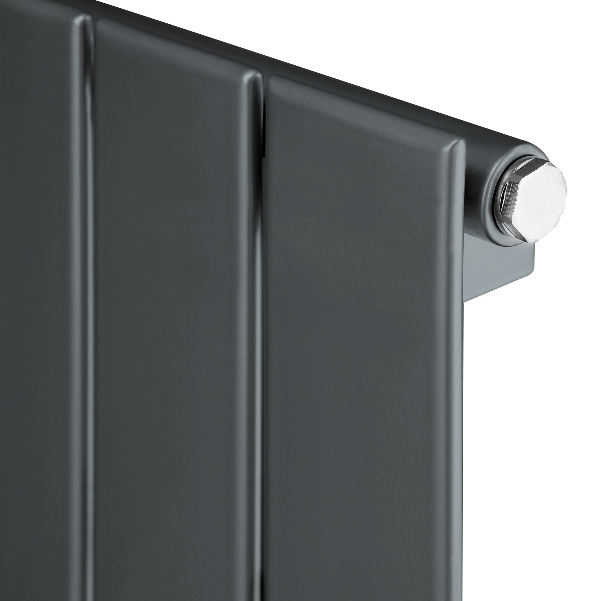 Ximax Vertirad Anthracite Horizontal or vertical Designer Radiator, (W)595mm x (H)1500mm