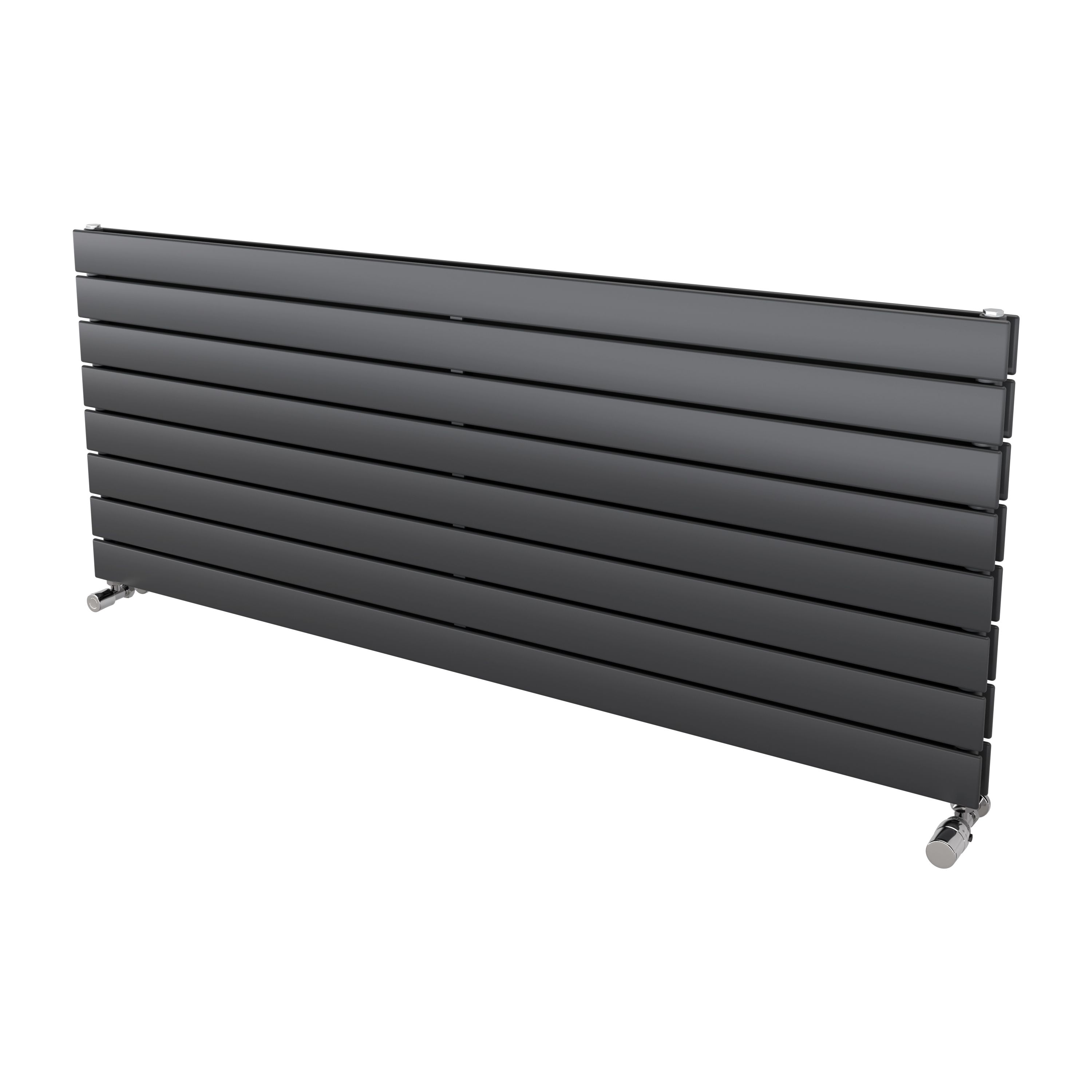 Ximax Vertirad Duplex Satin anthracite Horizontal Designer panel Radiator, (W)1500mm x (H)595mm