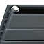Ximax Vertirad Duplex Satin anthracite Horizontal Designer panel Radiator, (W)900mm x (H)595mm