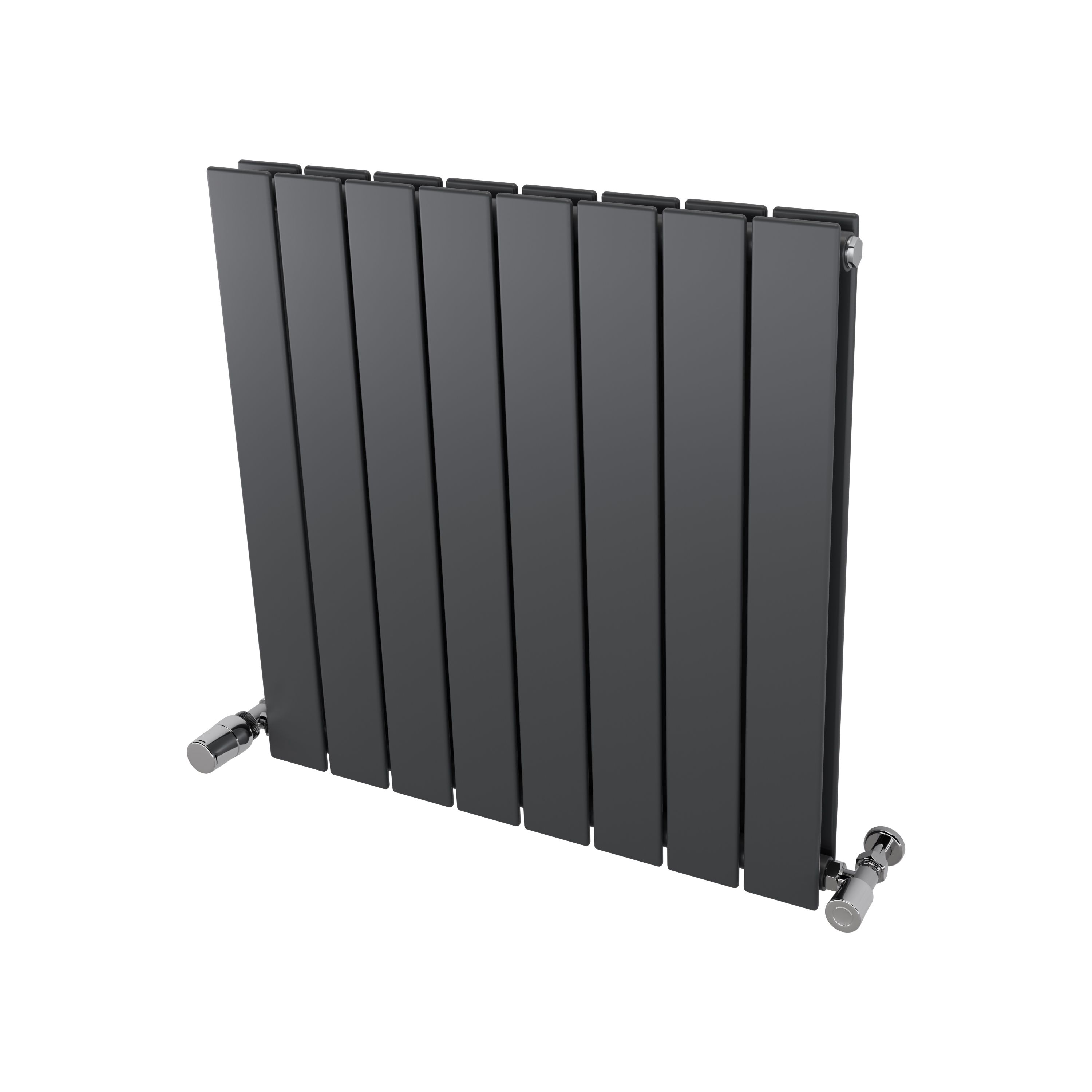 Ximax Vertirad Duplex Satin anthracite Vertical Designer panel Radiator, (W)595mm x (H)600mm