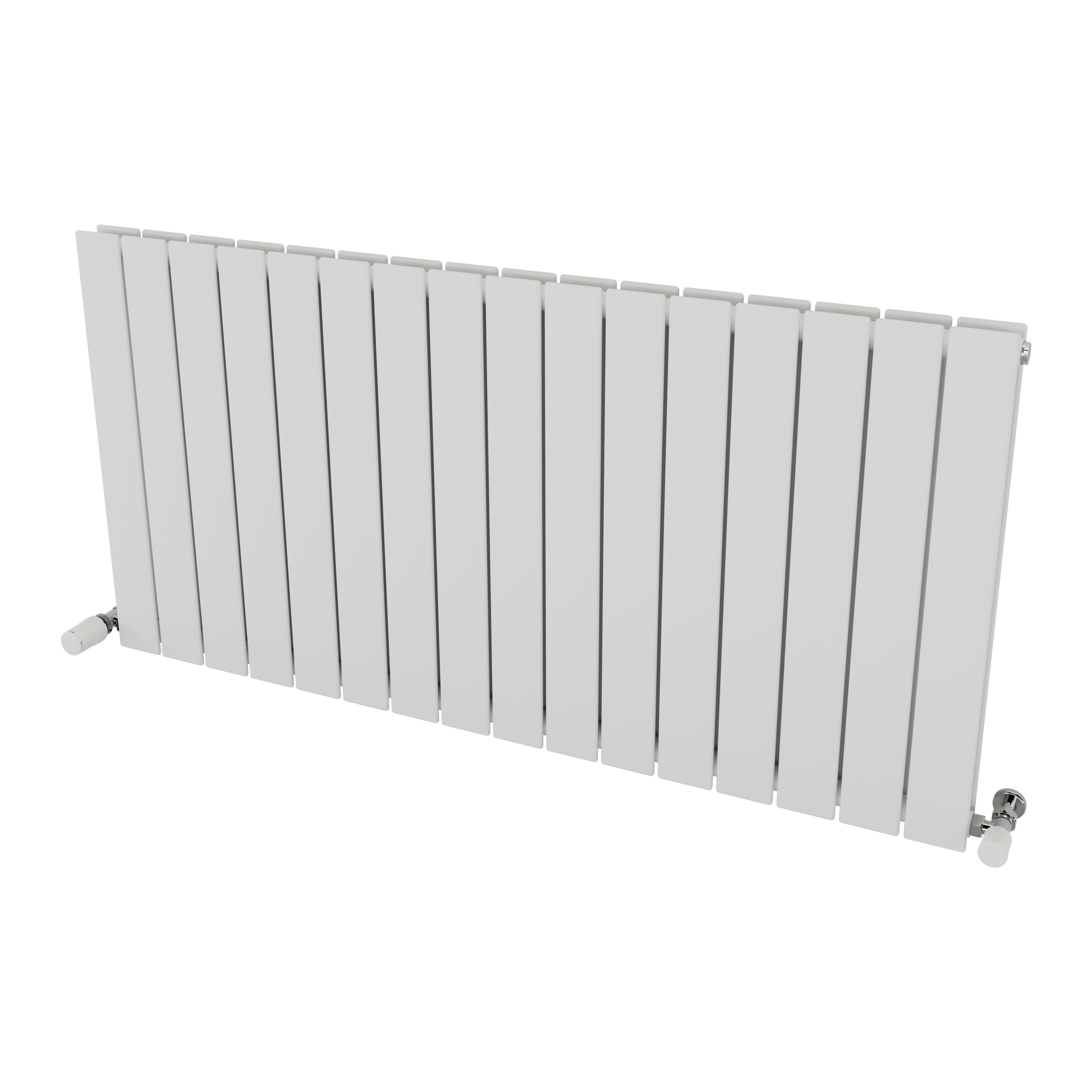Ximax Vertirad Duplex Satin white Horizontal Designer panel Radiator, (W)1195mm x (H)600mm