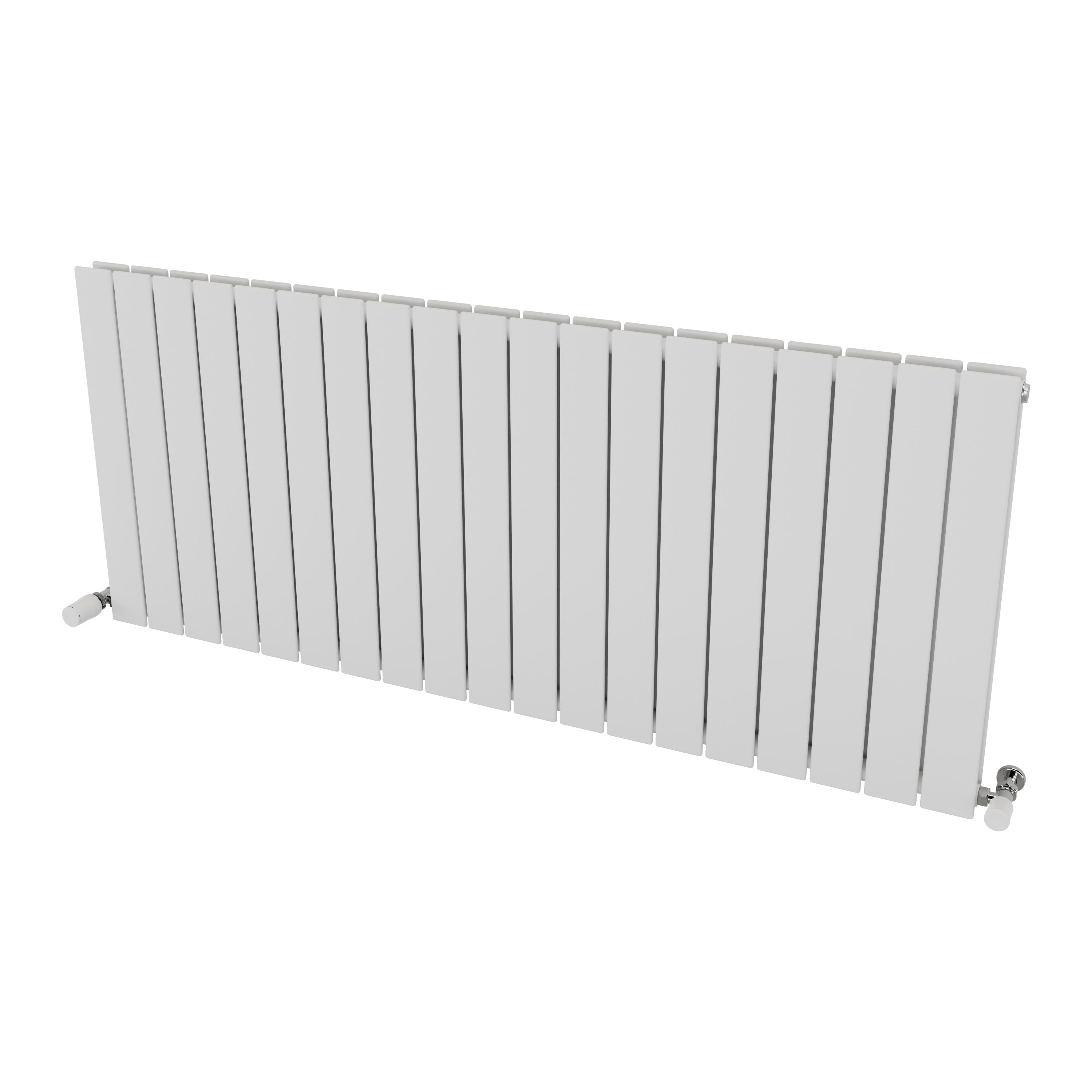 Ximax Vertirad Duplex Satin white Horizontal Designer panel Radiator, (W)1420mm x (H)600mm