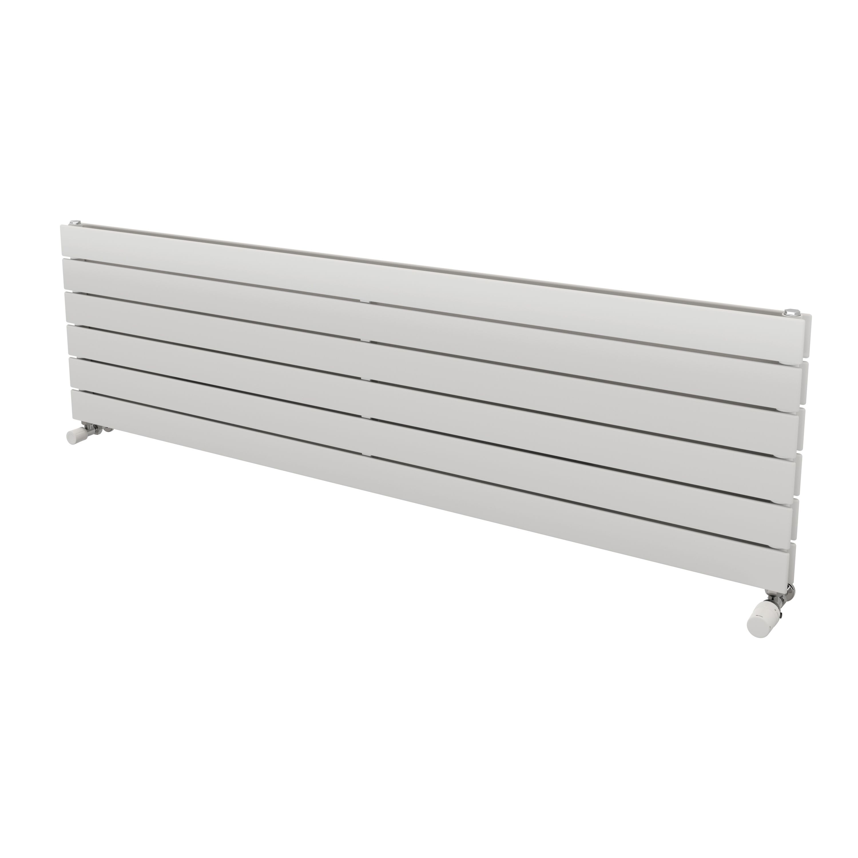 Ximax Vertirad Duplex Satin white Horizontal Designer panel Radiator, (W)1600mm x (H)445mm