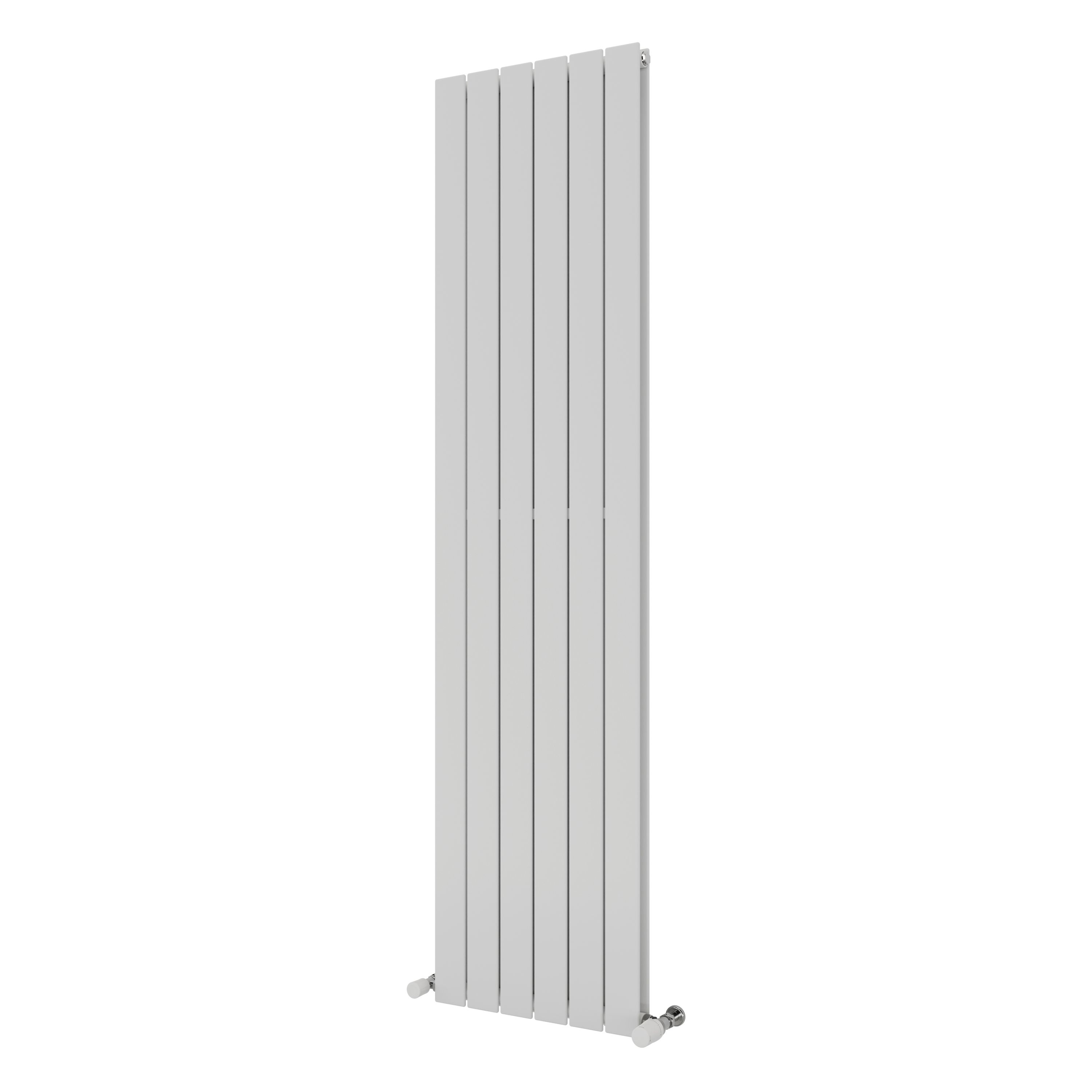 Ximax Vertirad Duplex Satin white Vertical Designer panel Radiator, (W)445mm x (H)1800mm