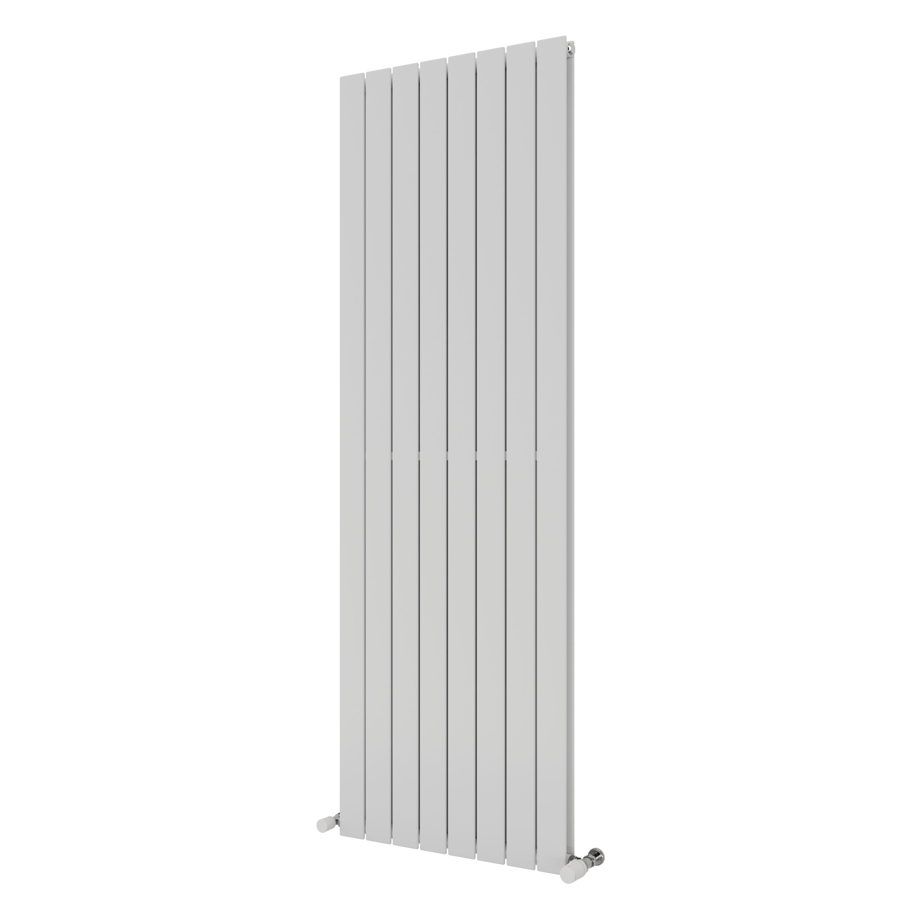 Ximax Vertirad Duplex Satin white Vertical Designer panel Radiator, (W)595mm x (H)1800mm