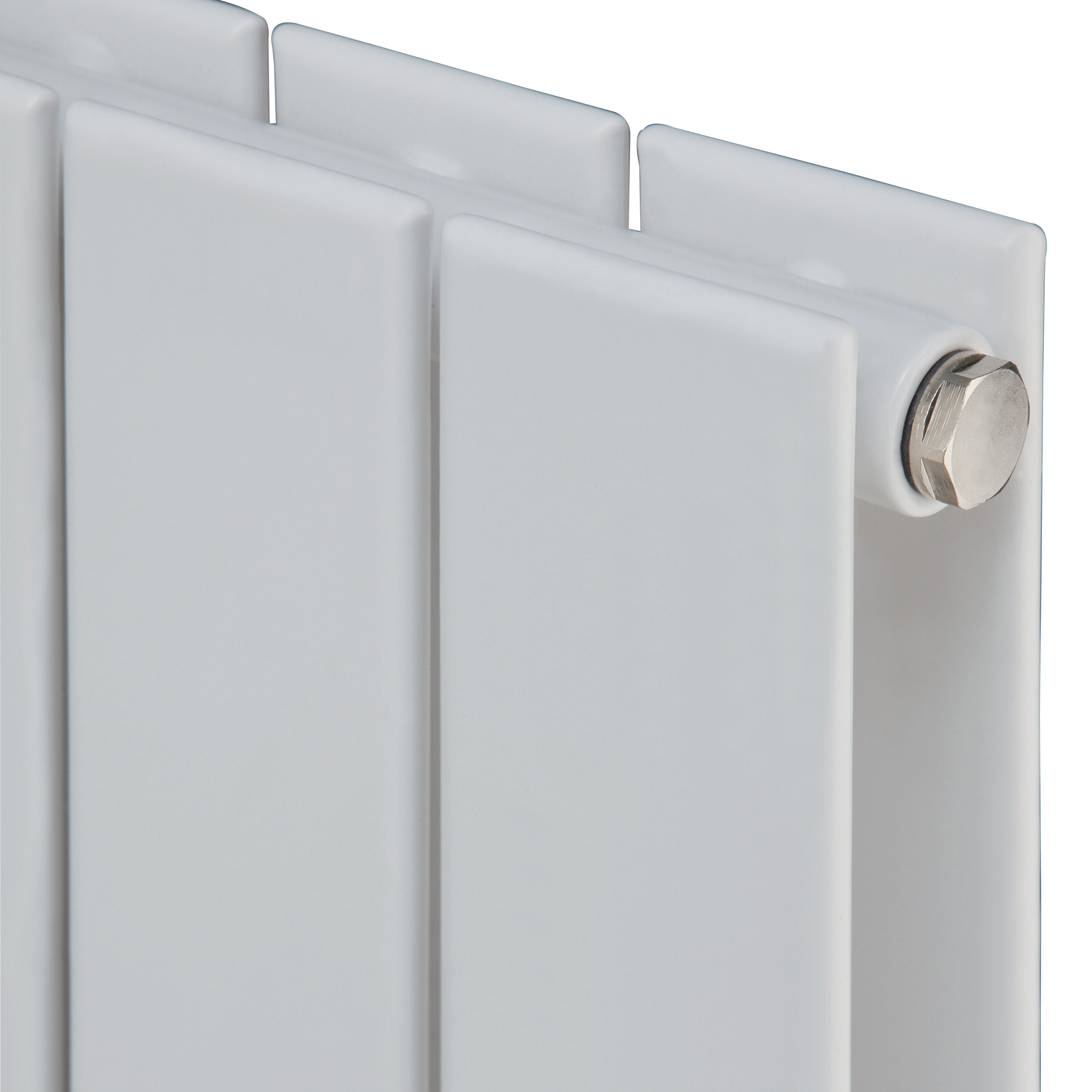Ximax Vertirad Duplex White Horizontal or vertical Designer Radiator, (W)595mm x (H)1200mm
