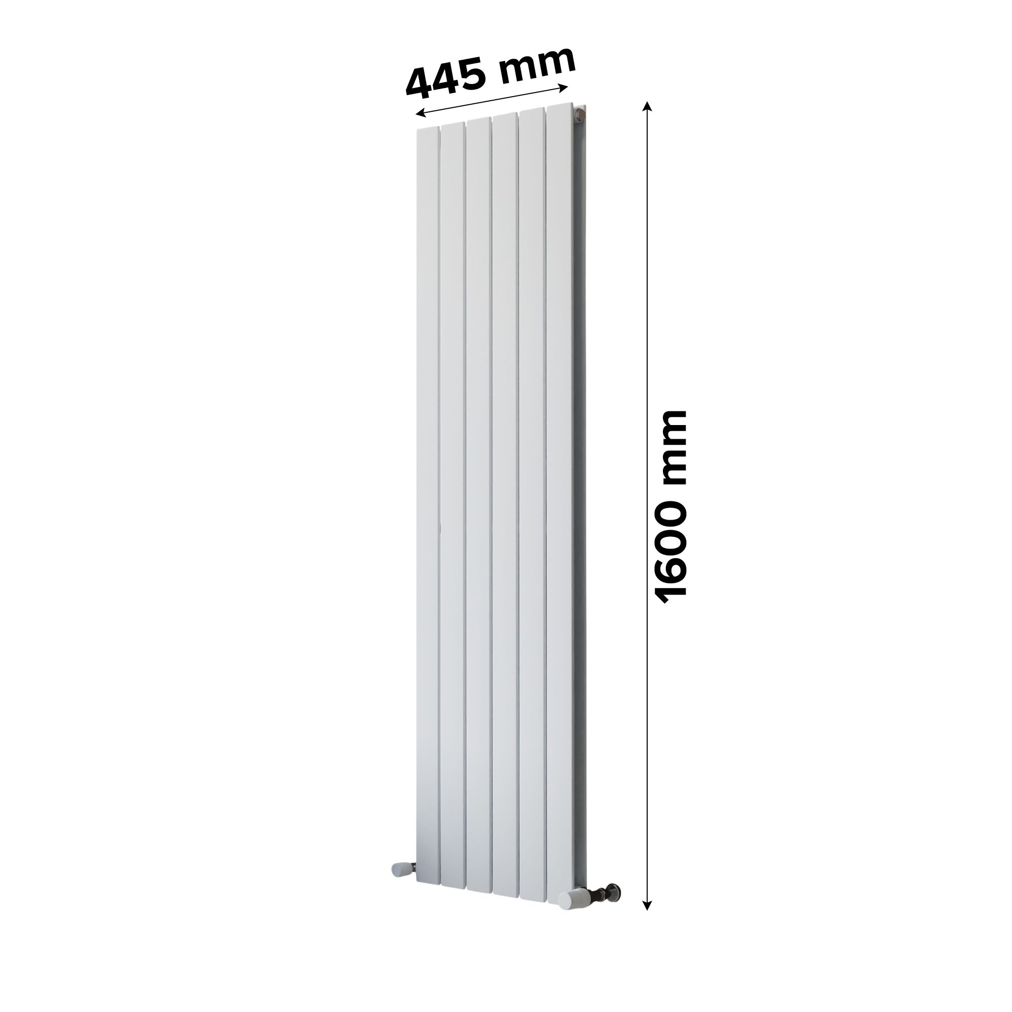 Ximax Vertirad Duplex White Vertical Designer Radiator, (W)445mm x (H)1600mm