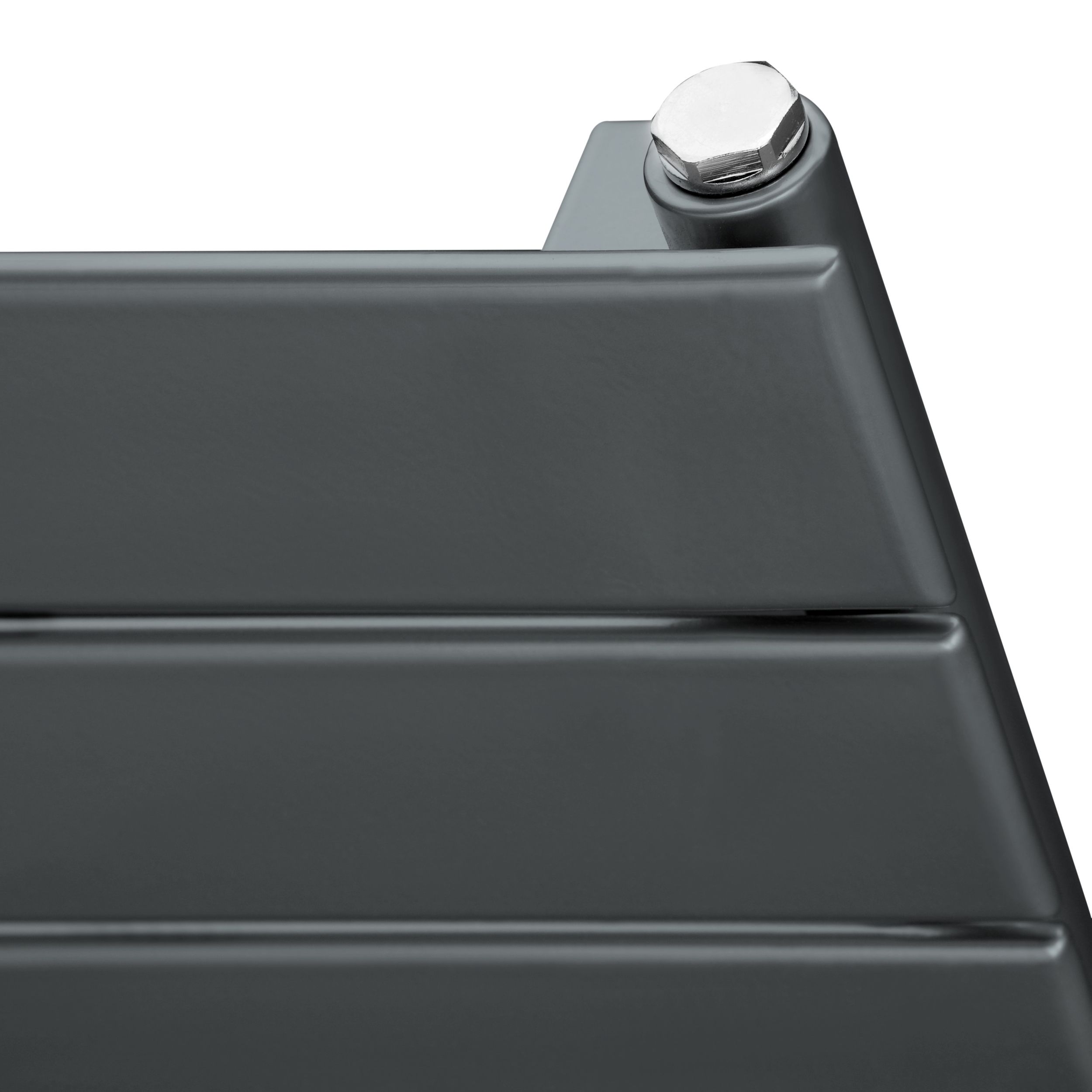 Ximax Vertirad Satin anthracite Horizontal Designer panel Radiator, (W)1200mm x (H)595mm