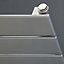 Ximax Vertirad Satin silver effect Horizontal Designer panel Radiator, (W)1200mm x (H)445mm
