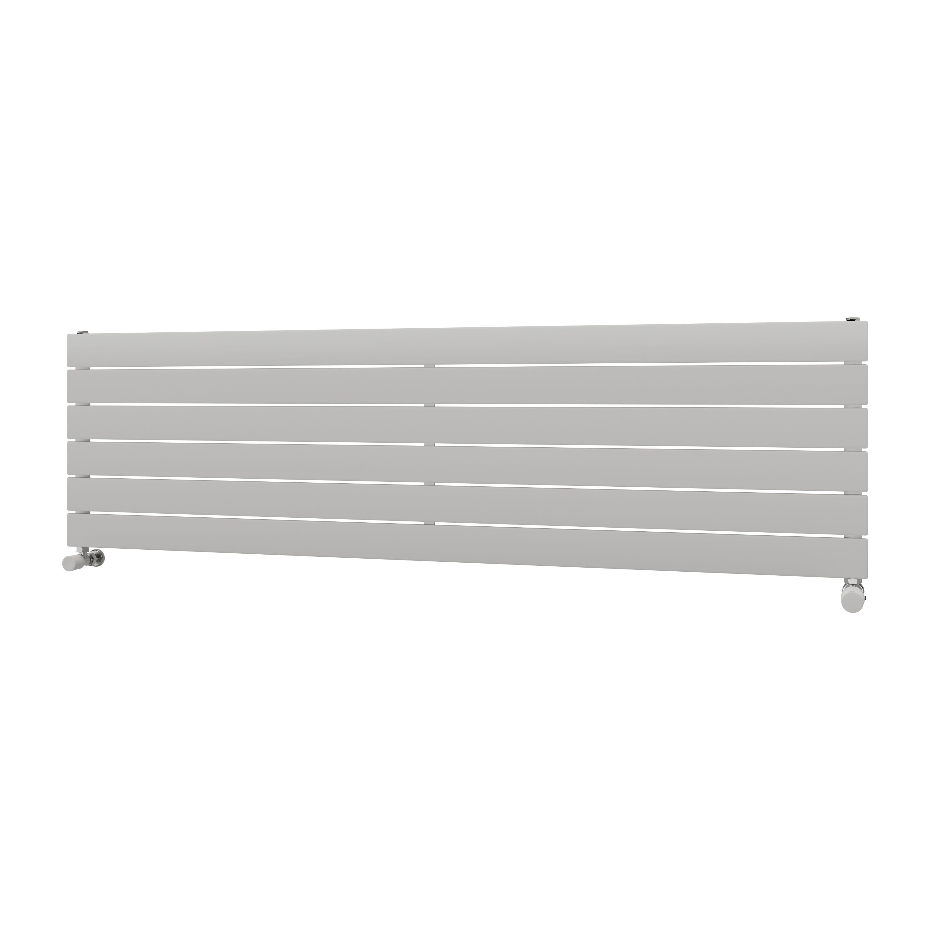 Ximax Vertirad Satin white Horizontal Designer panel Radiator, (W)1600mm x (H)445mm