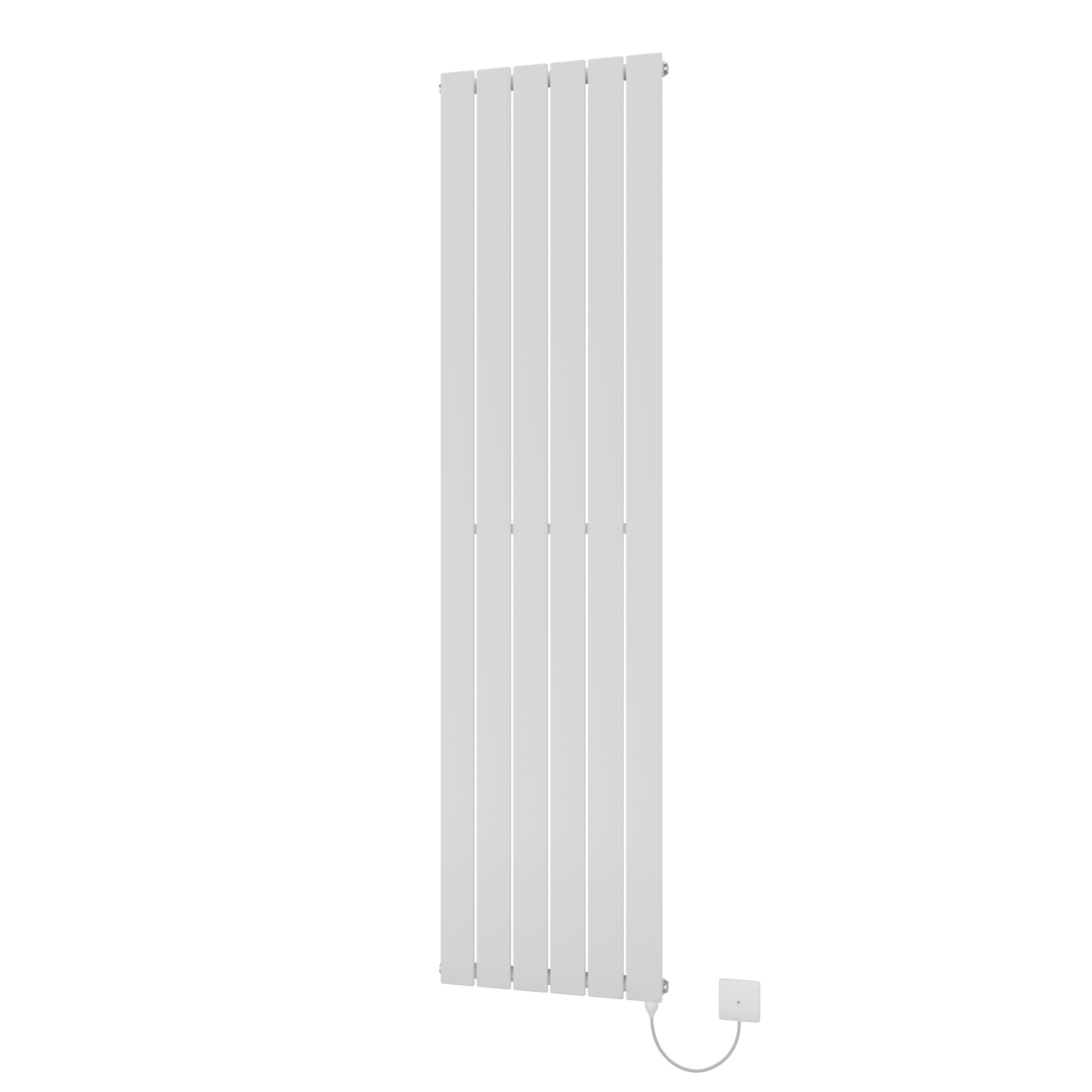 Ximax Vertirad Satin white Vertical Electric designer Radiator, (W)445mm x (H)1800mm