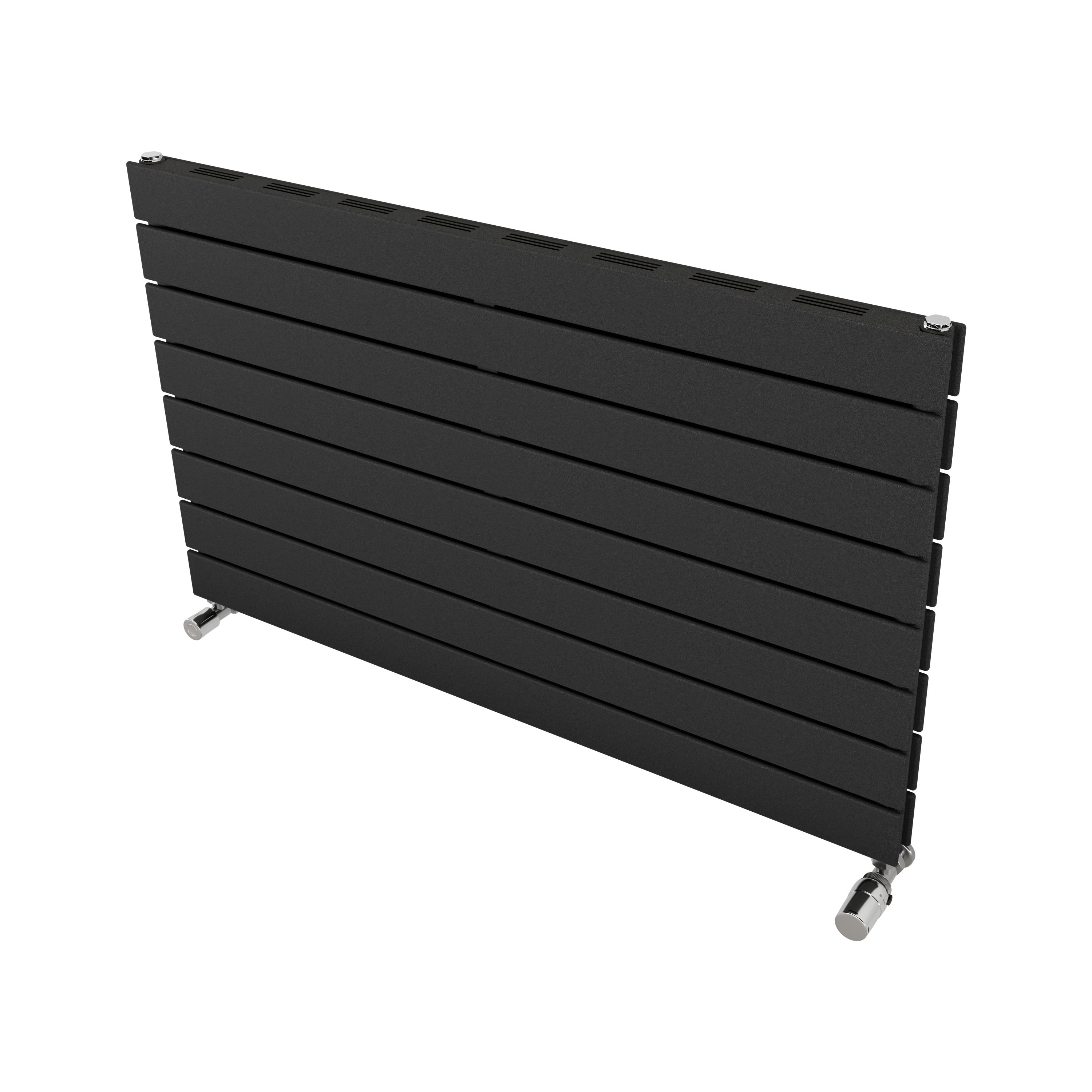Ximax Vertirad Slimline Duplex Deluxe Matt anthracite Horizontal Designer panel Radiator, (W)1000mm x (H)595mm