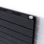 Ximax Vertirad Slimline Duplex Deluxe Matt anthracite Horizontal Designer panel Radiator, (W)1800mm x (H)595mm