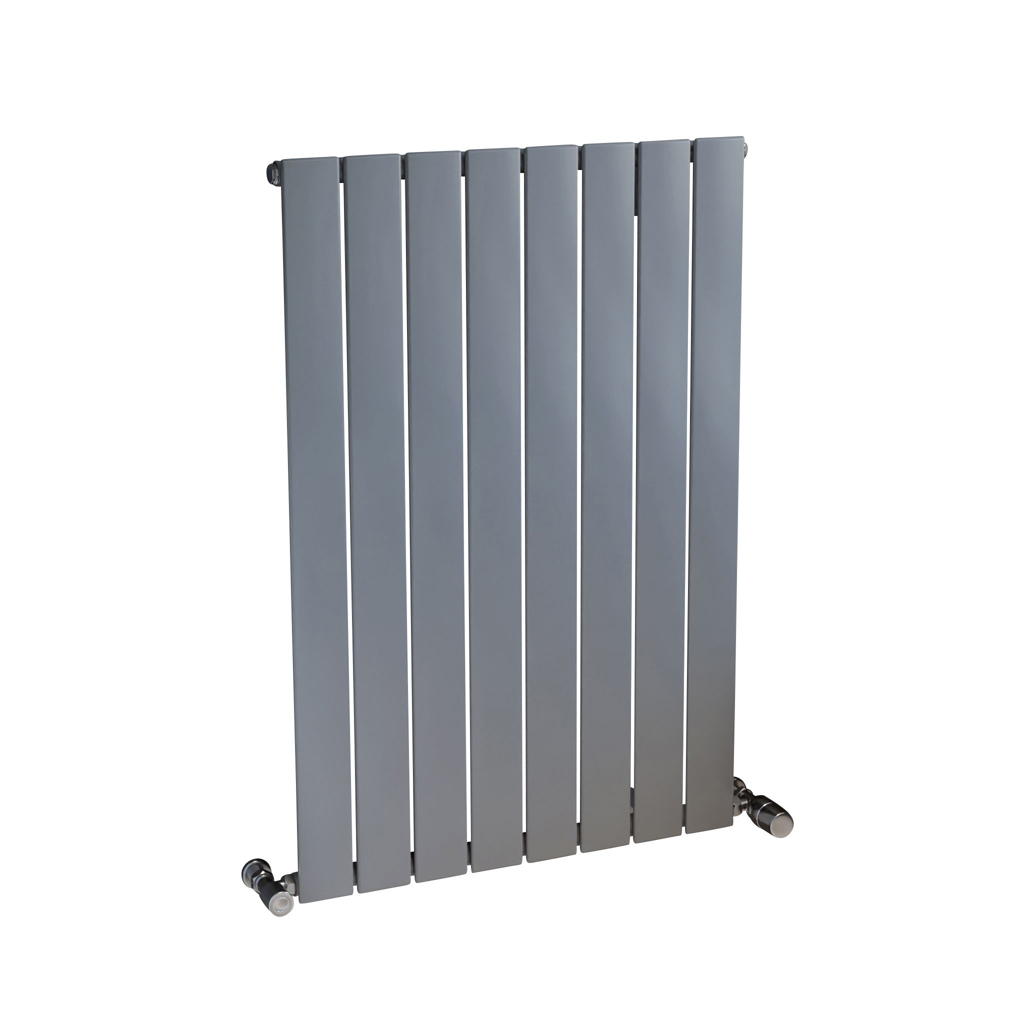 Ximax Vertirad Universal Silver effect Vertical Designer Radiator, (W)595mm x (H)900mm