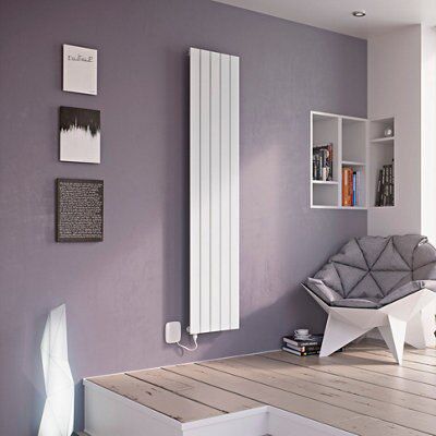 Ximax Vertirad White Vertical Radiator, (W)370mm x (H)1800mm