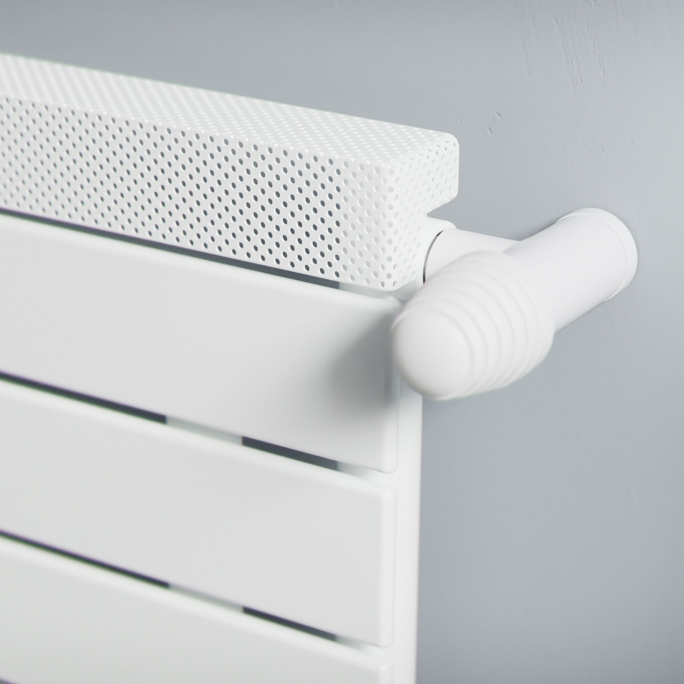 Ximax Viola Satin white Horizontal Designer panel Radiator, (W)600mm x (H)500mm