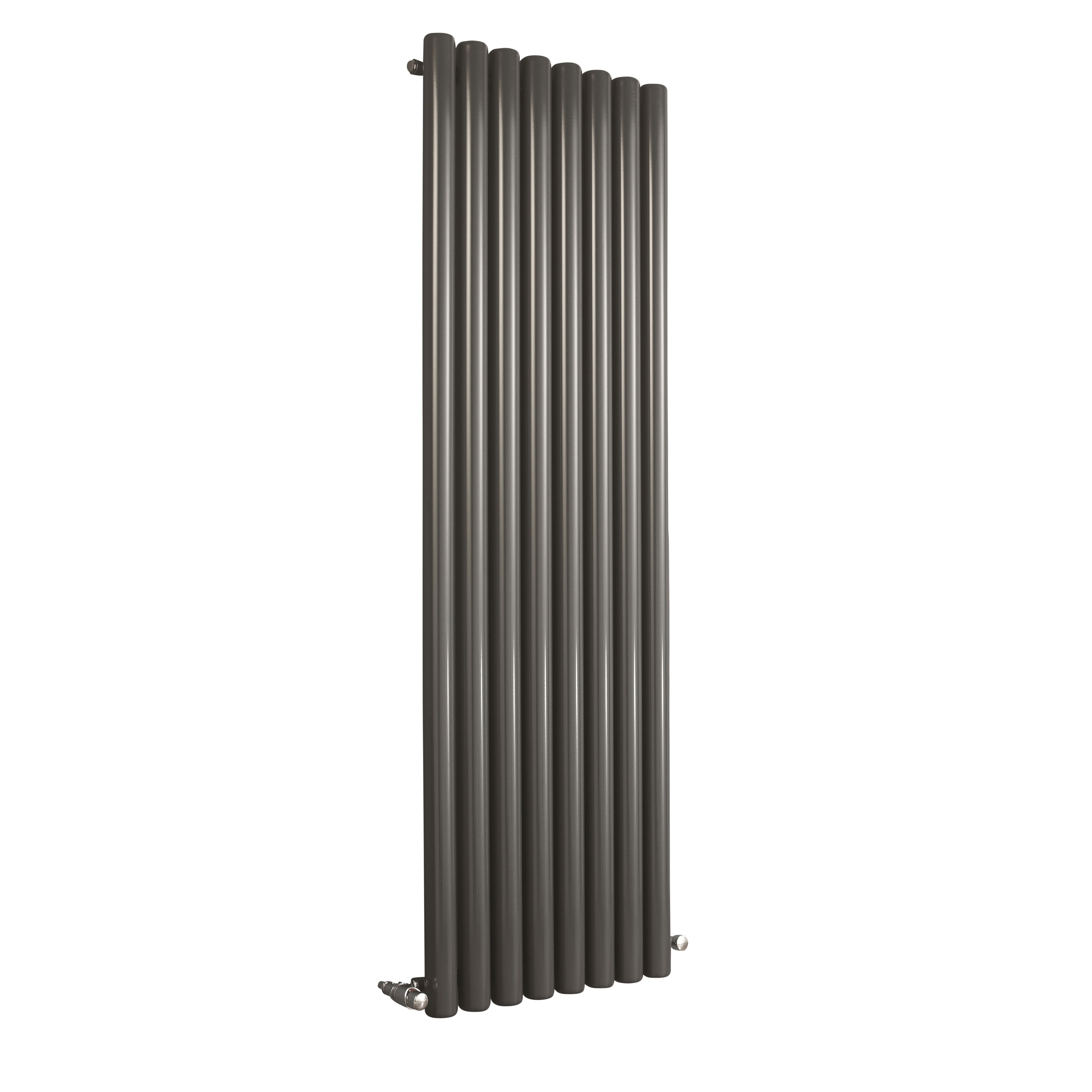 Ximax Vulkan Anthracite Vertical Designer Radiator, (W)585mm x (H)1500mm