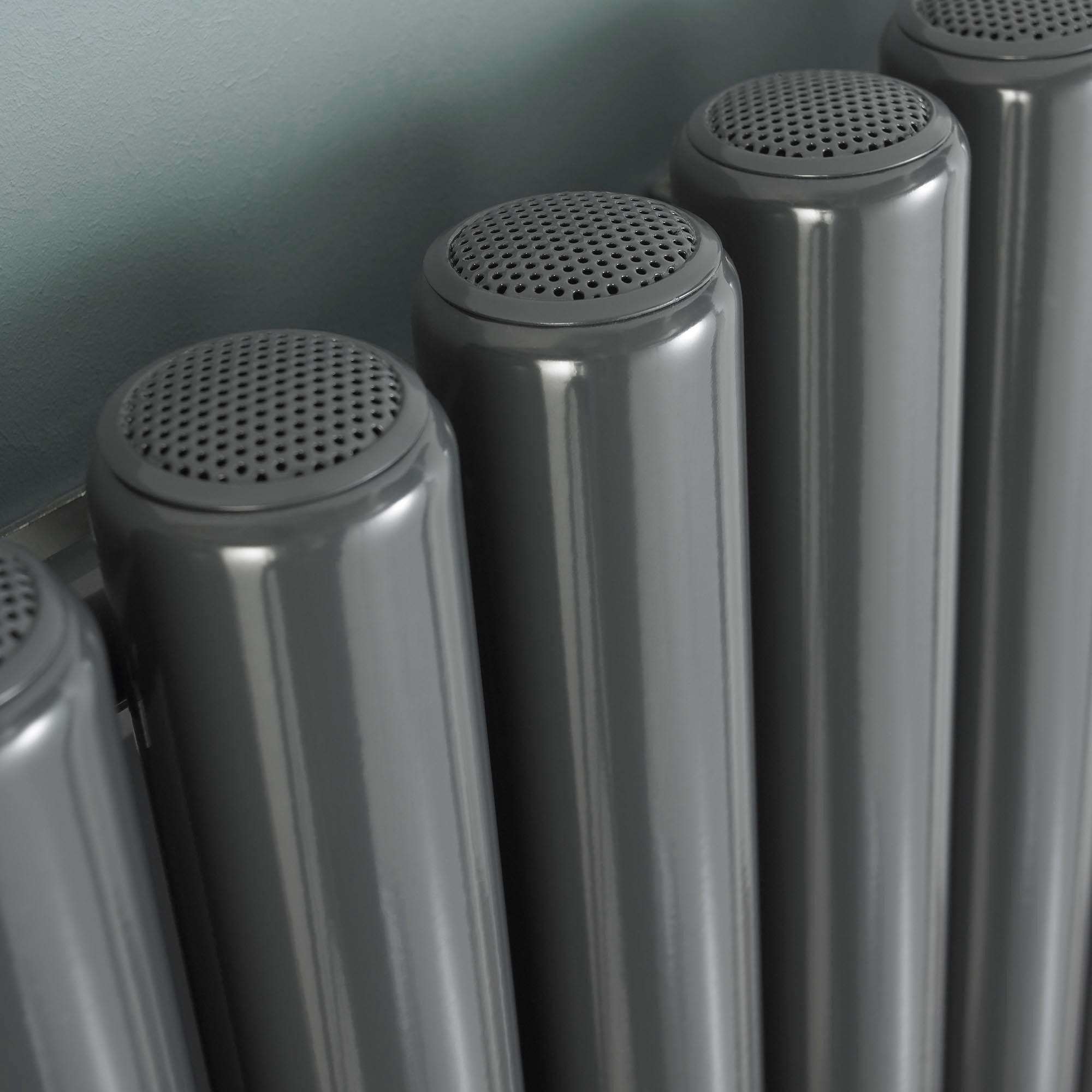 Ximax Vulkan Anthracite Vertical Designer Radiator, (W)585mm x (H)1800mm