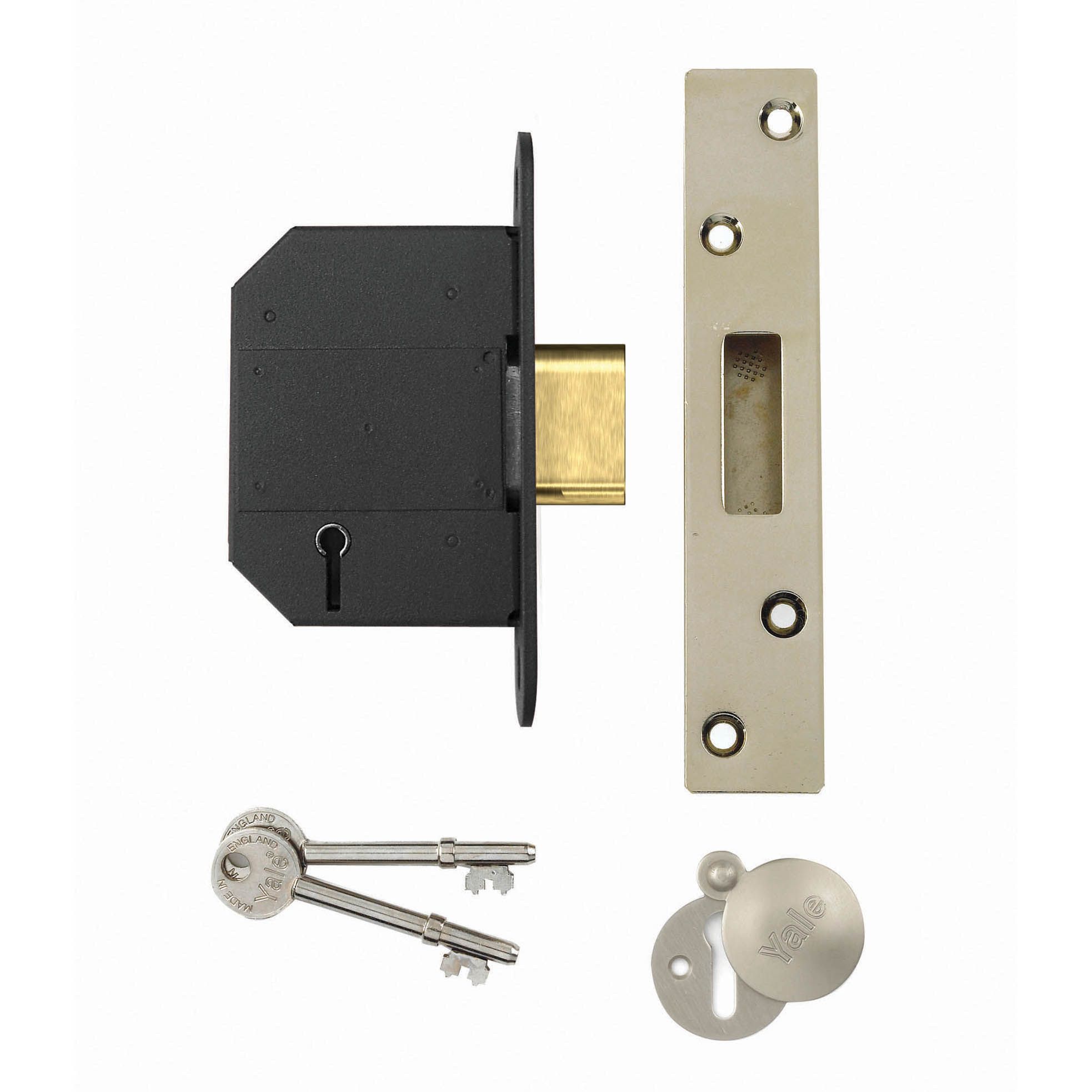 Yale B-BSDL-3.0-CH 76mm Polished Metal 5 Lever Deadlock | Tradepoint