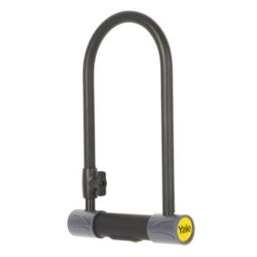 Yale Black Hardened steel Key D-lock (W)115mm