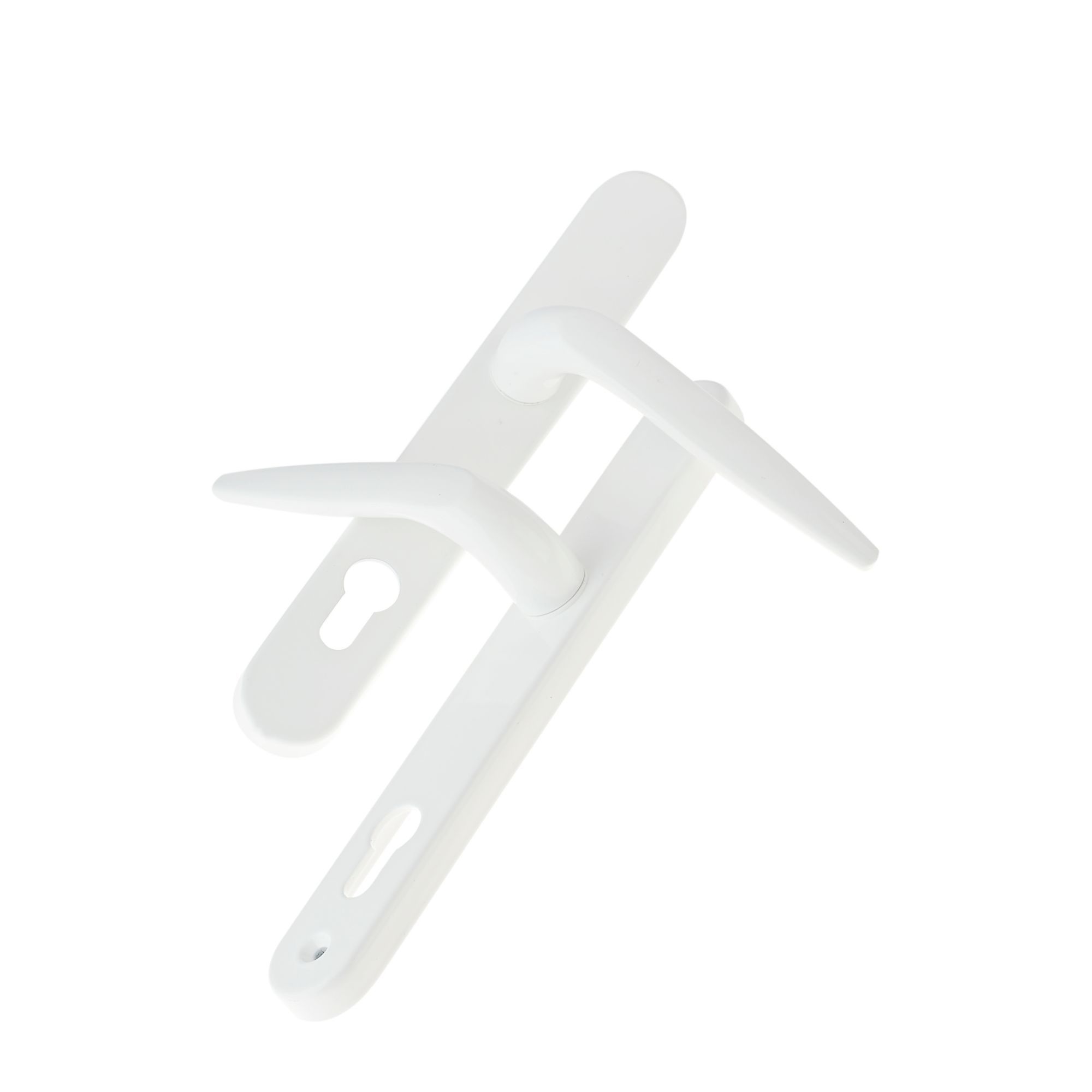 Yale Essentials White Zinc alloy Lever Door handle (L)32mm, Pair