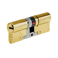 Yale Platinum Brass Single Euro Cylinder lock, (L)100mm