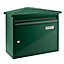 Yale Satin Green Steel Post box, (H)345mm (W)405mm