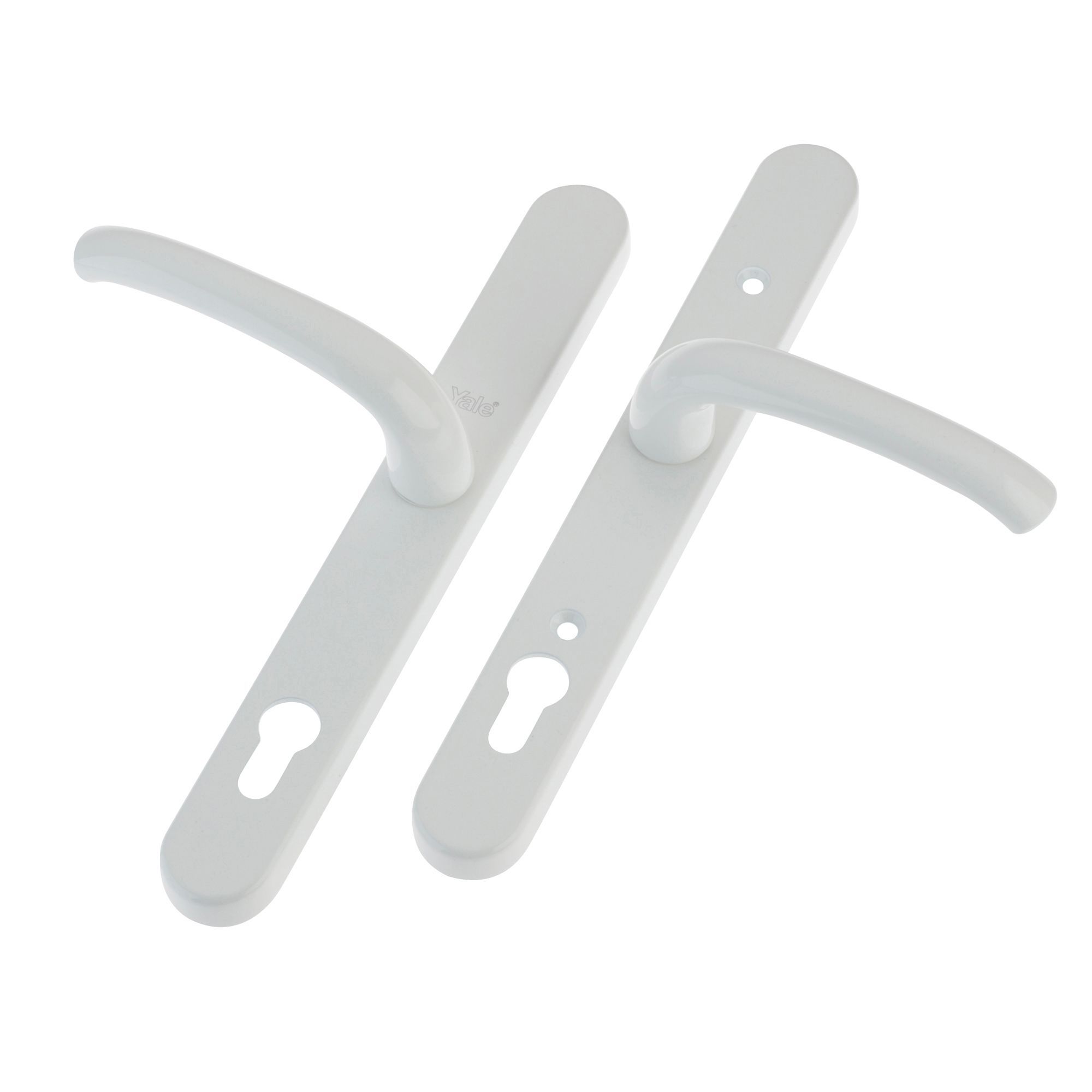 Yale White uPVC Straight Lock Door handle