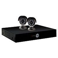 Yale Y402A-HD Wired Dark grey Indoor & outdoor CCTV camera, Pair