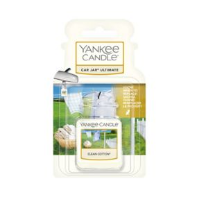 Yankee Candle Car Jar Ultimate Clean Cotton Air freshener, 24g