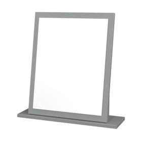 Yarmouth Grey Rectangular Freestanding Framed mirror, (H)50cm (W)47.8cm