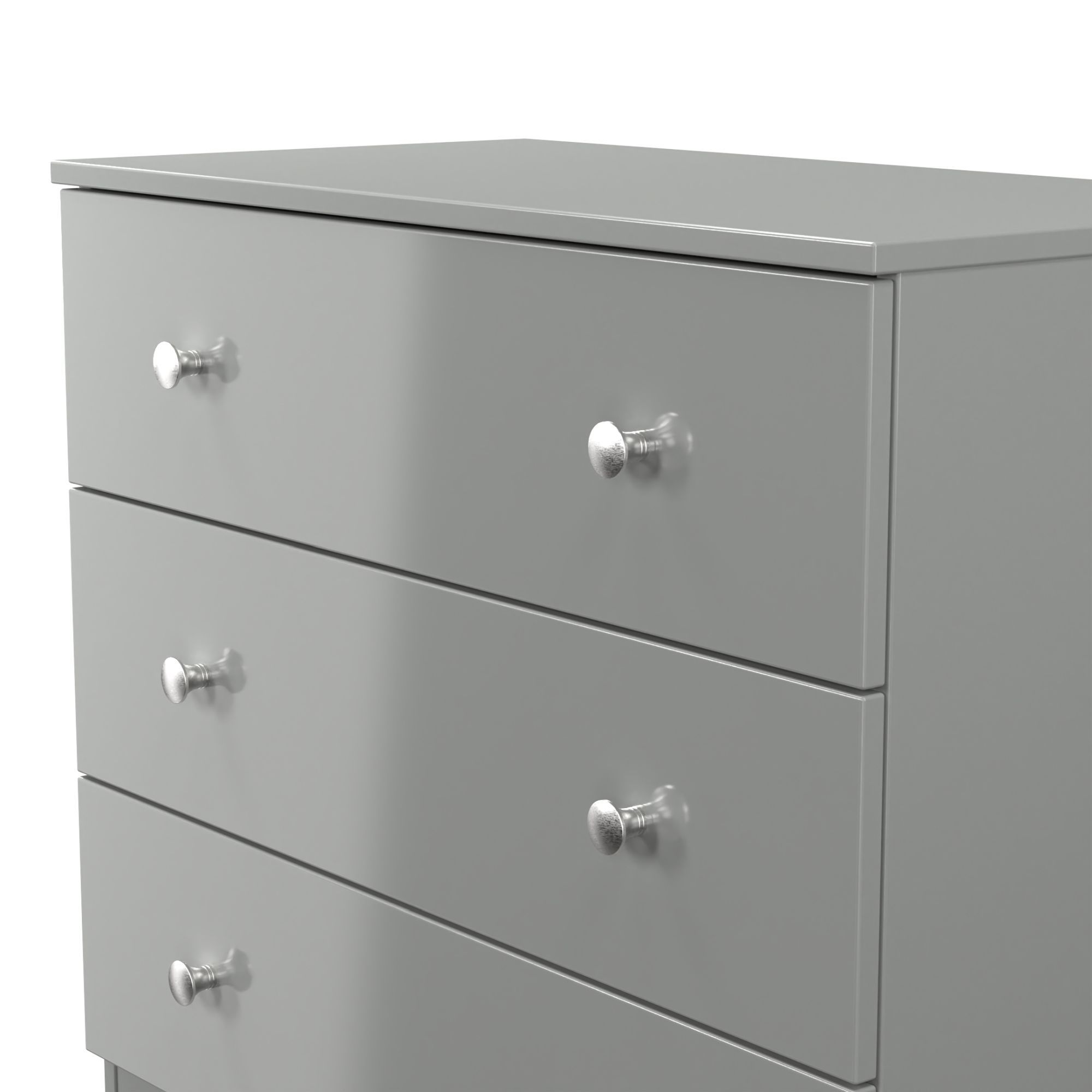 Yarmouth Ready assembled Grey 3 Drawer Chest (H)685mm (W)740mm (D)390mm