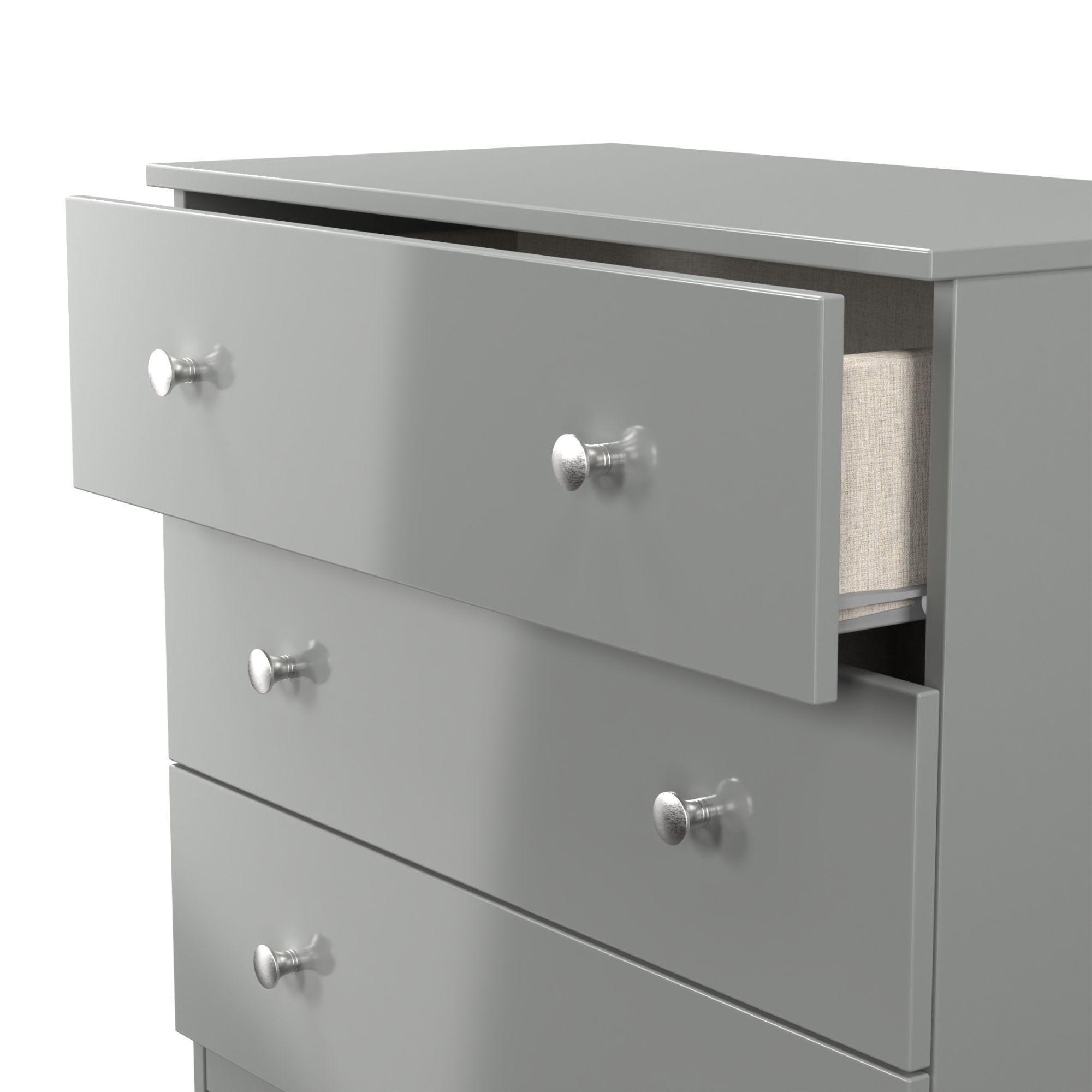 Yarmouth Ready assembled Grey 3 Drawer Chest (H)685mm (W)740mm (D)390mm