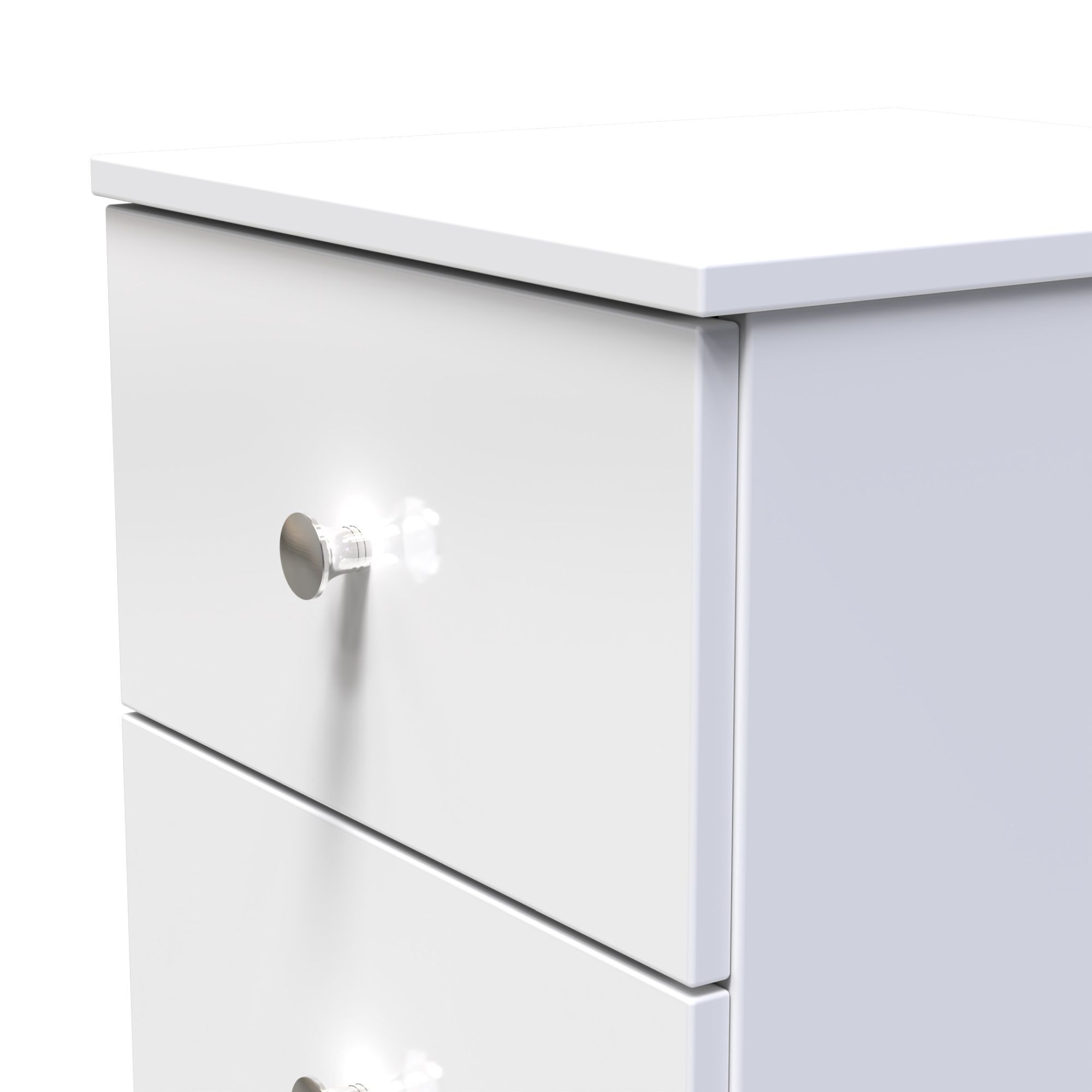 Yarmouth Ready assembled White 3 Drawer Bedside chest (H)685mm (W)370mm (D)390mm
