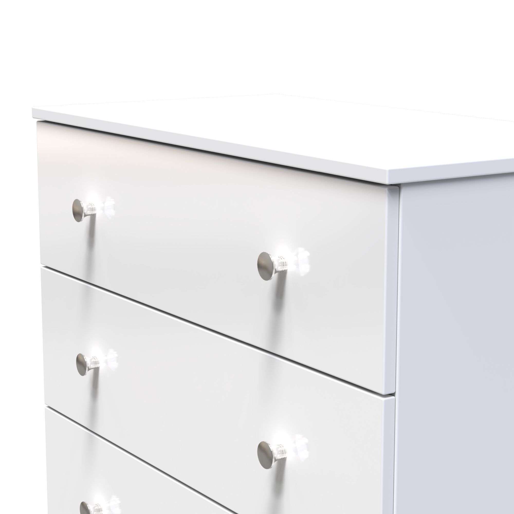 Yarmouth Ready assembled White 3 Drawer Chest (H)685mm (W)740mm (D)390mm